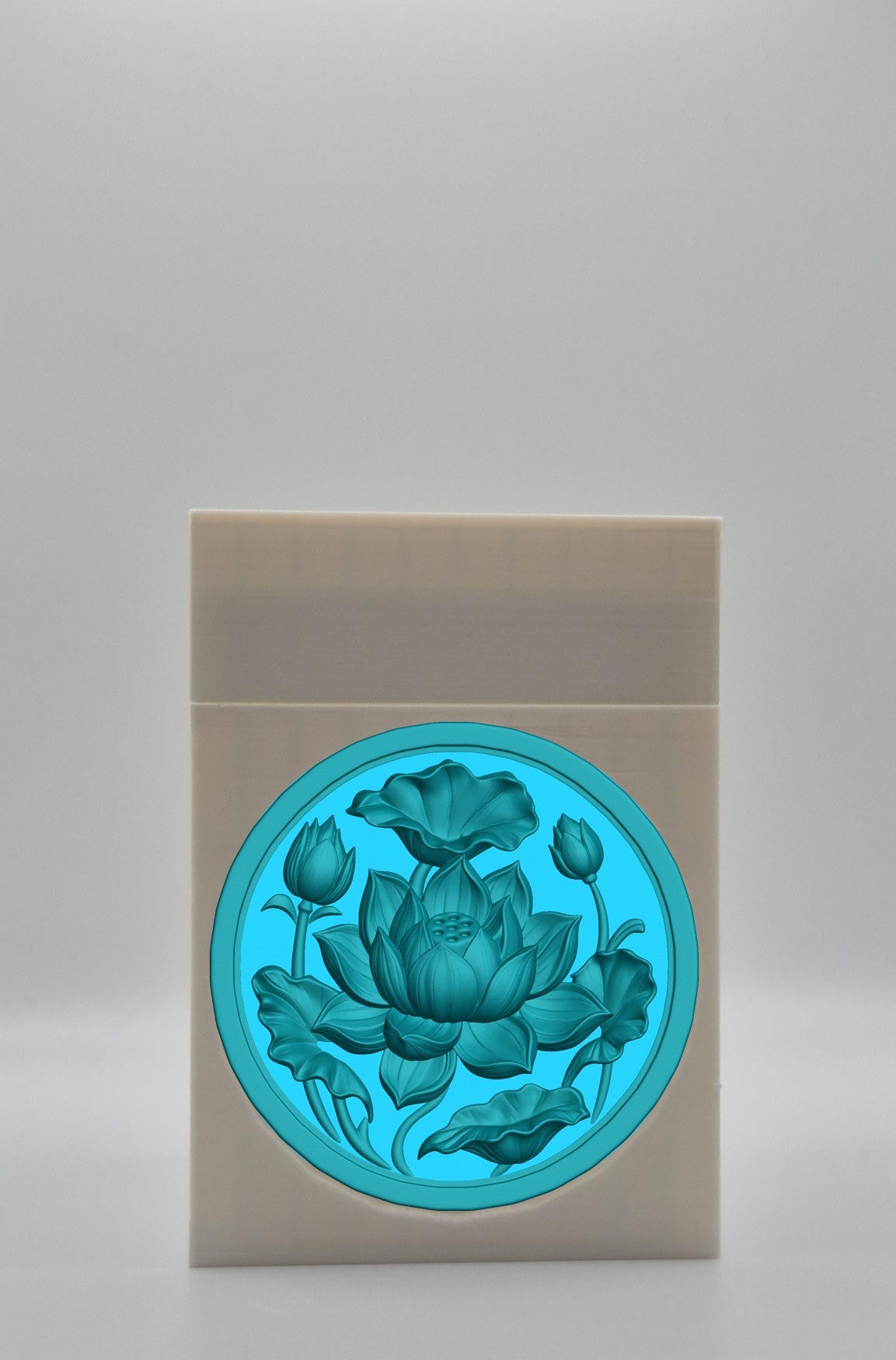 Lotus Card Box — White