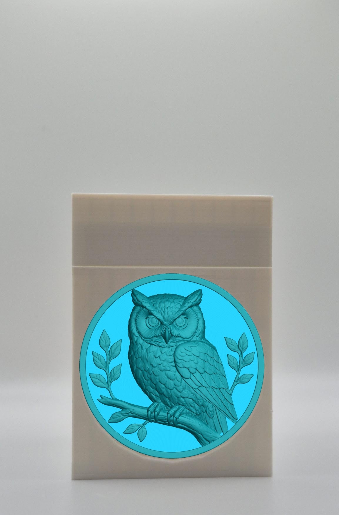 Owl Card Box — White