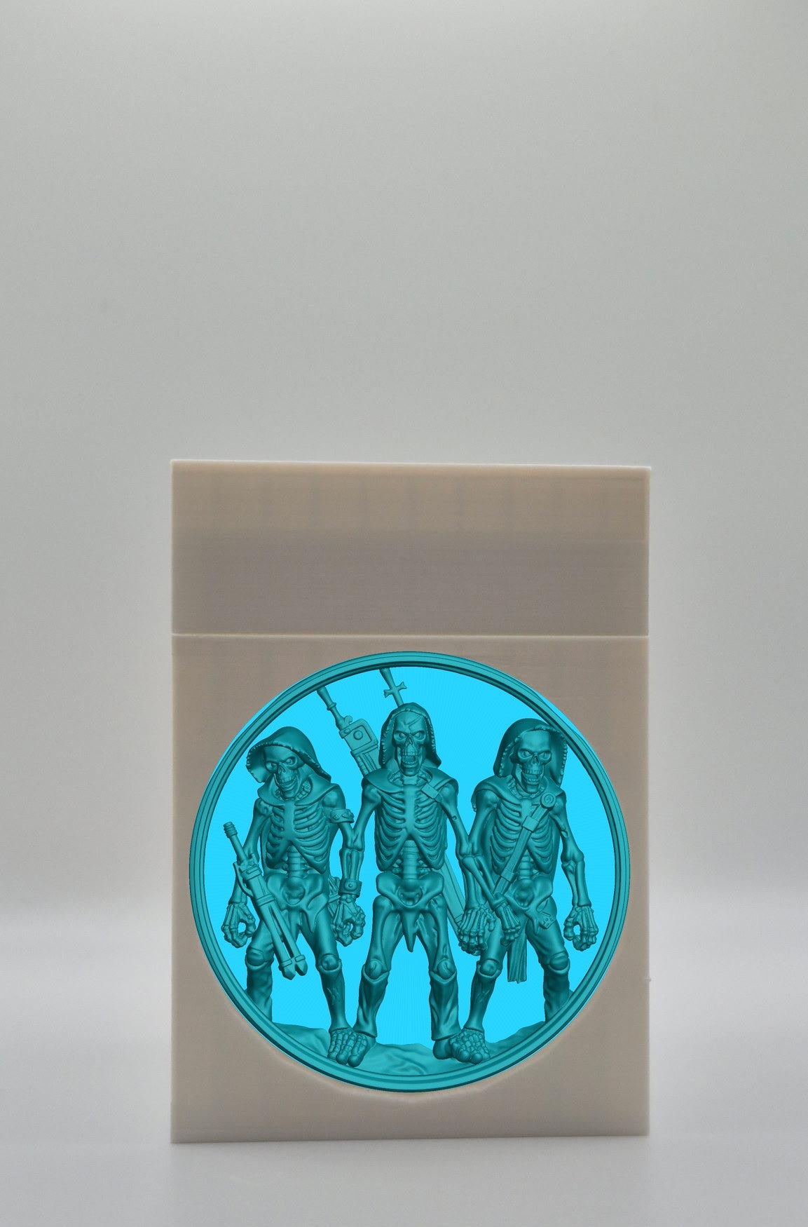 Skeleton Army Card Box — White