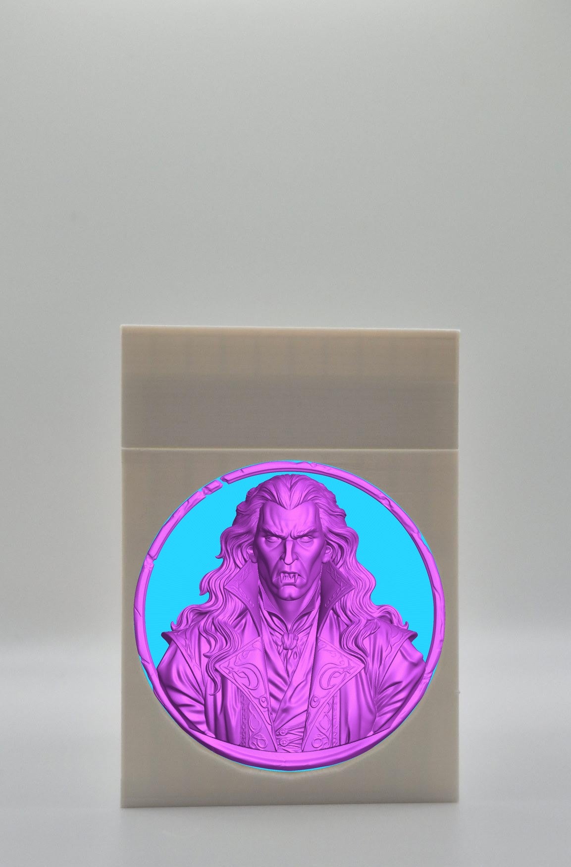 Gothic Vampire Card Box — White