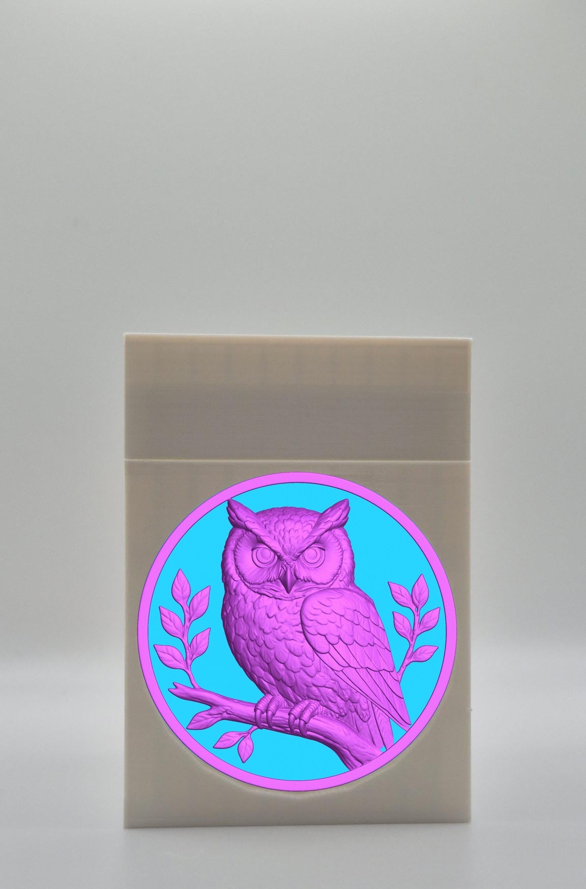 Owl Card Box — White