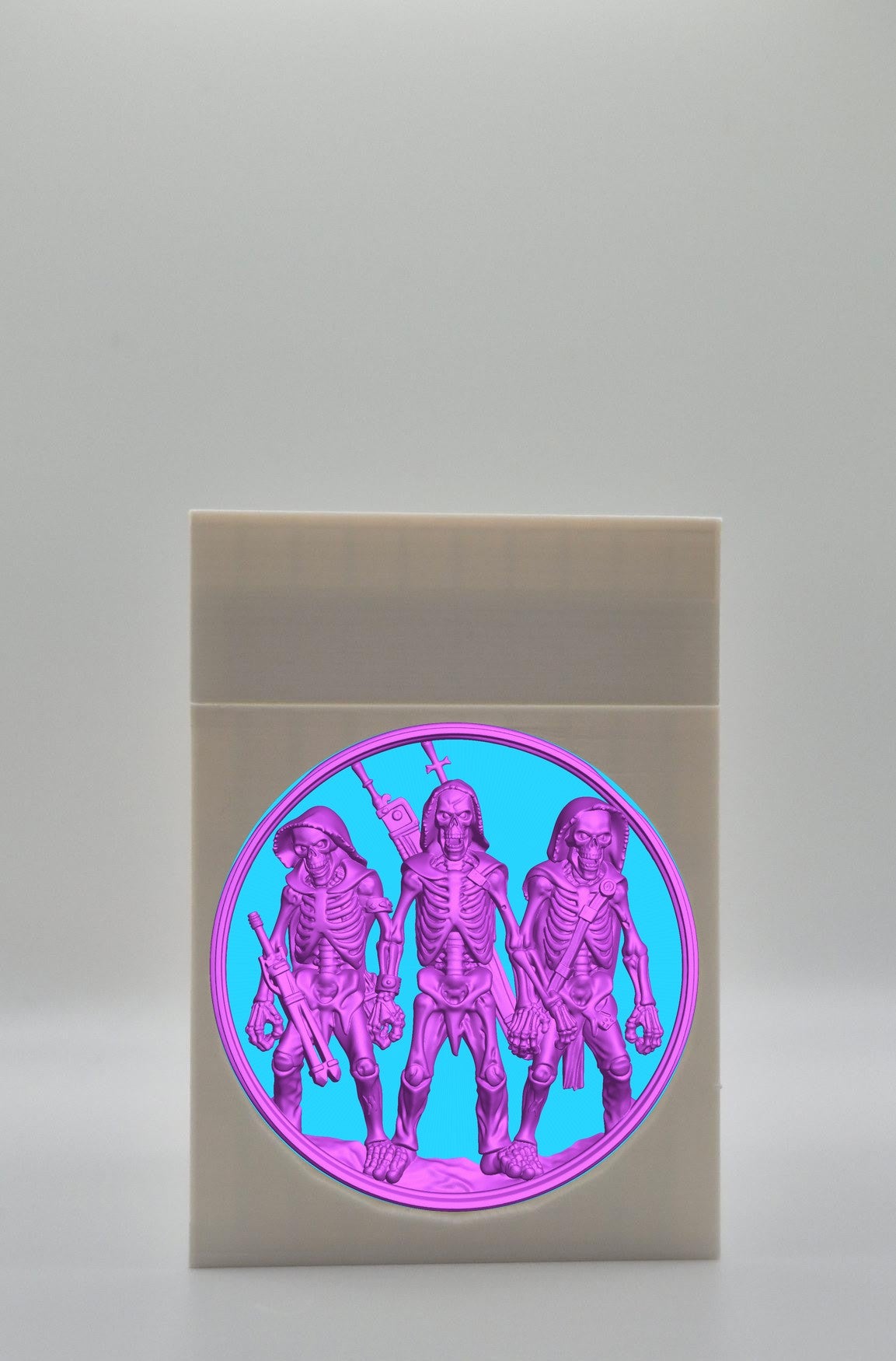 Skeleton Army Card Box — White