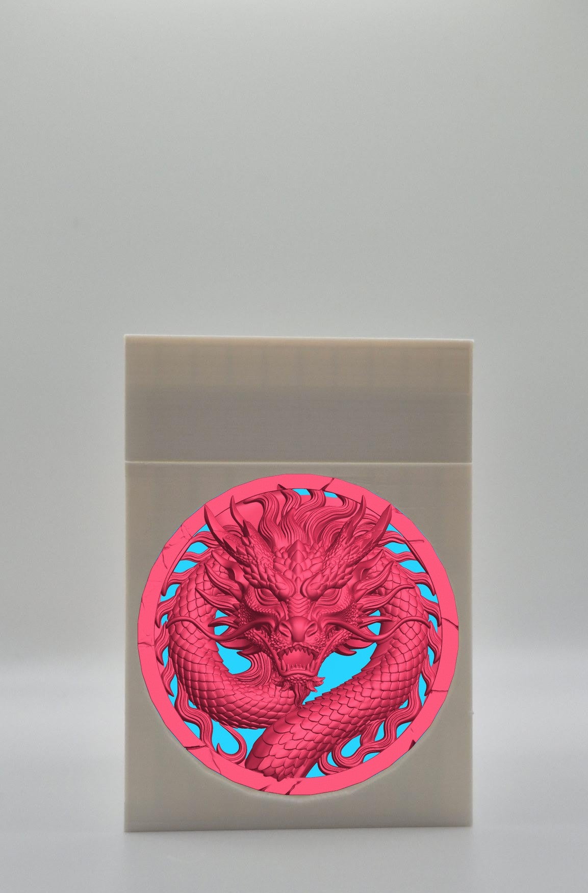 Dragon Card Box — White