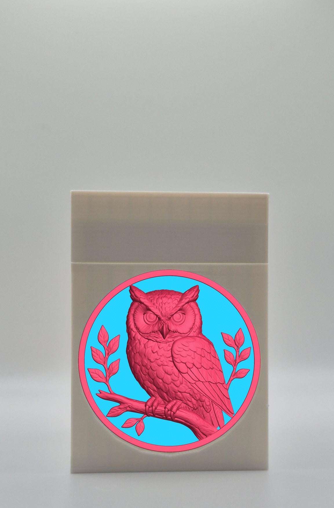 Owl Card Box — White