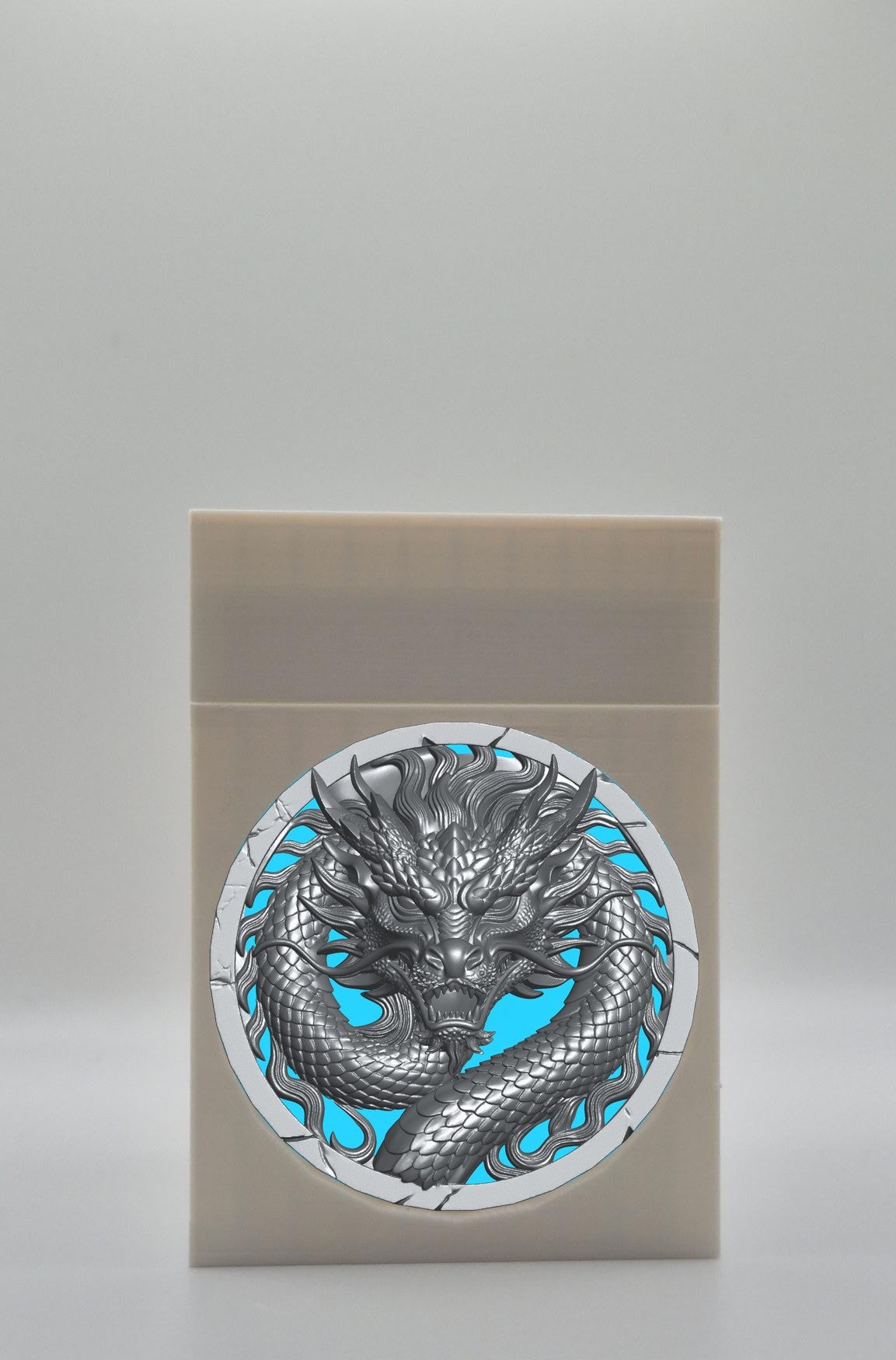 Dragon Card Box — White