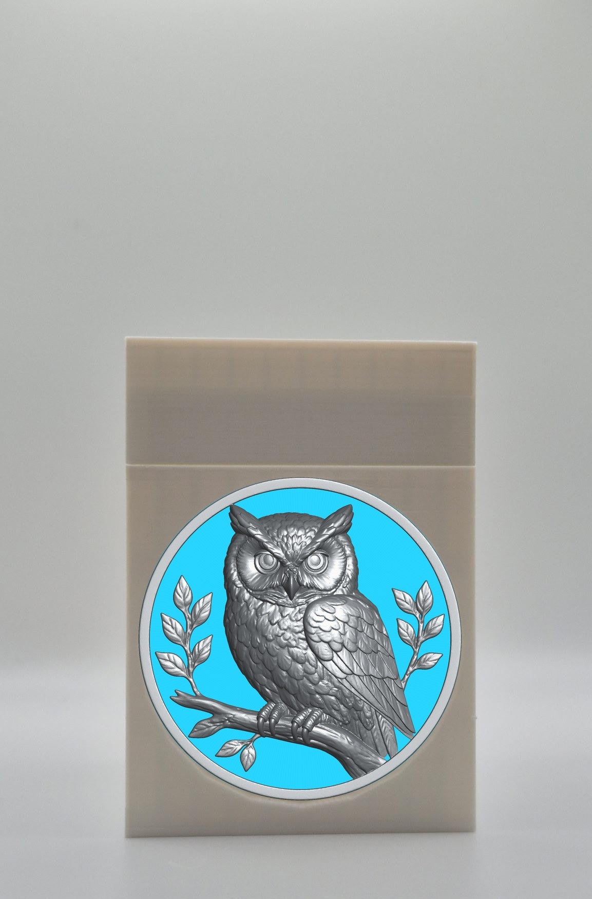 Owl Card Box — White