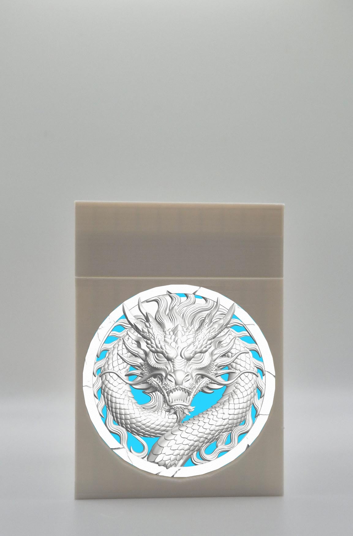 Dragon Card Box — White