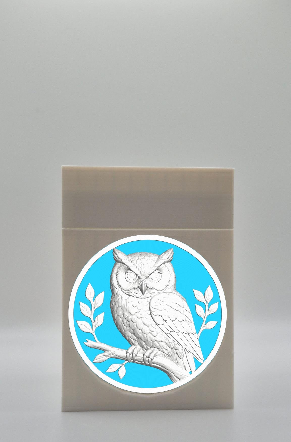 Owl Card Box — White