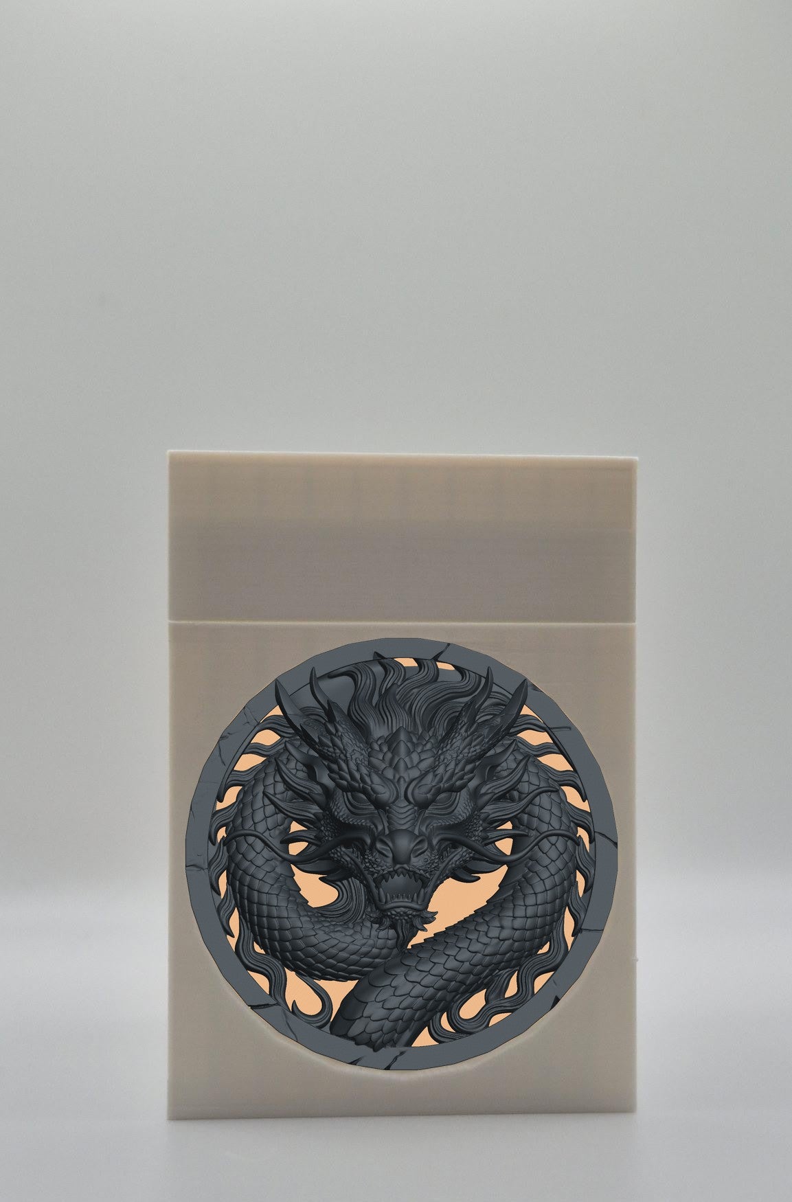 Dragon Card Box — White