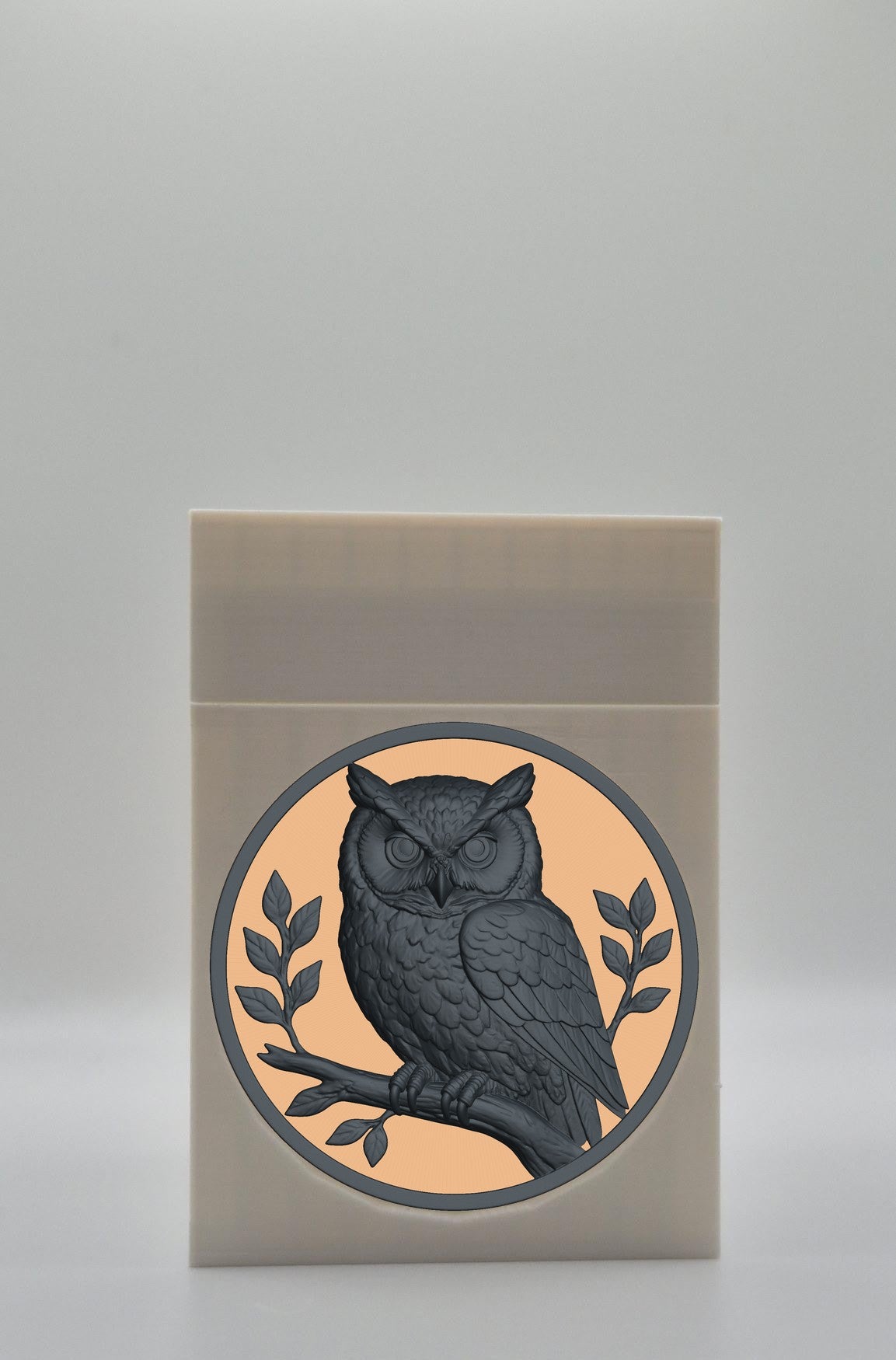 Owl Card Box — White
