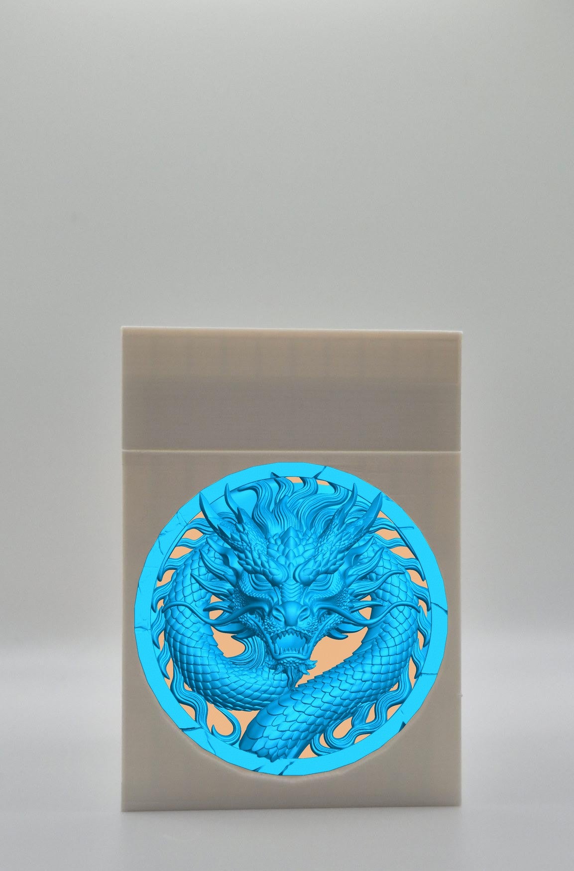 Dragon Card Box — White