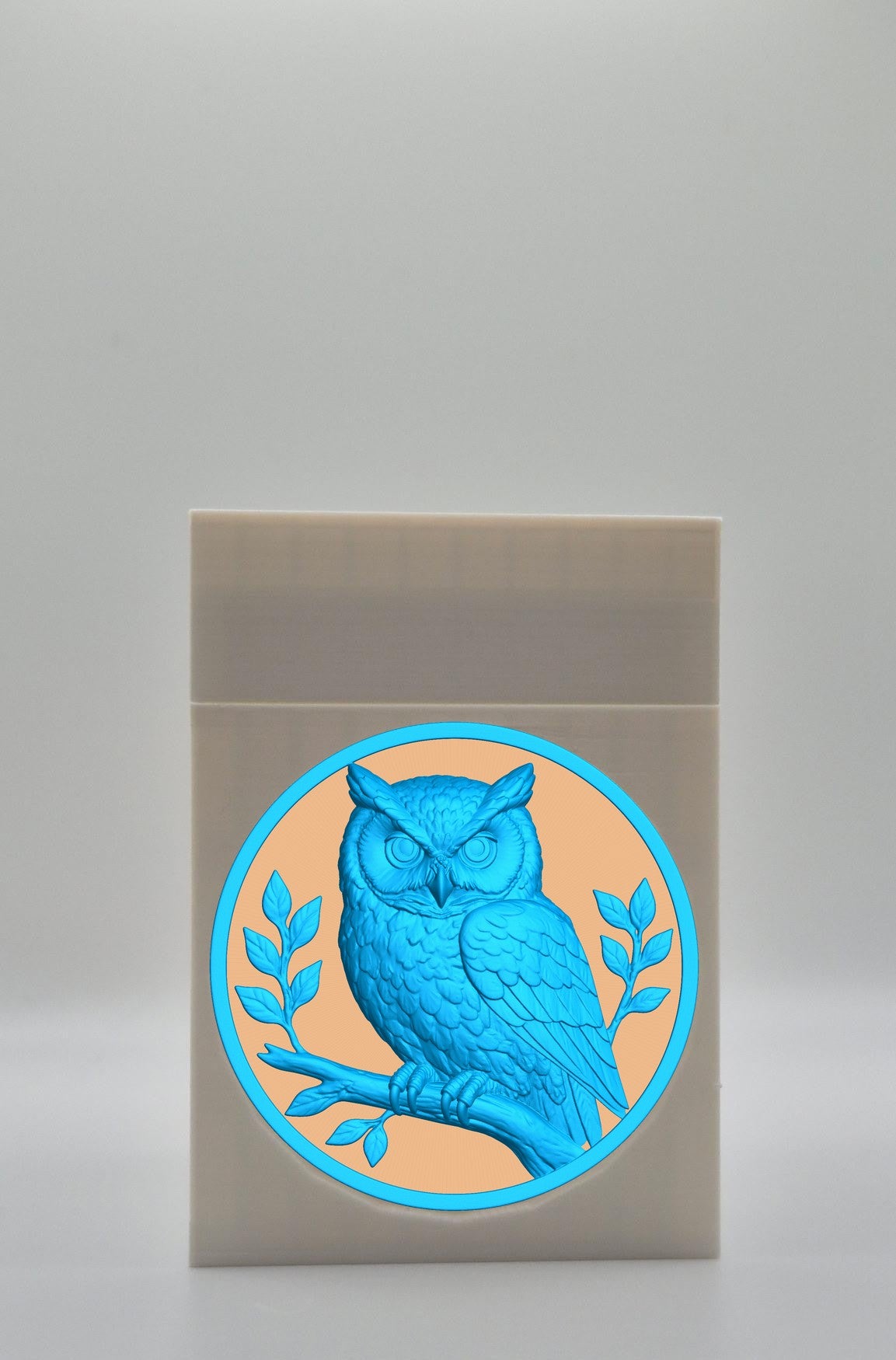 Owl Card Box — White