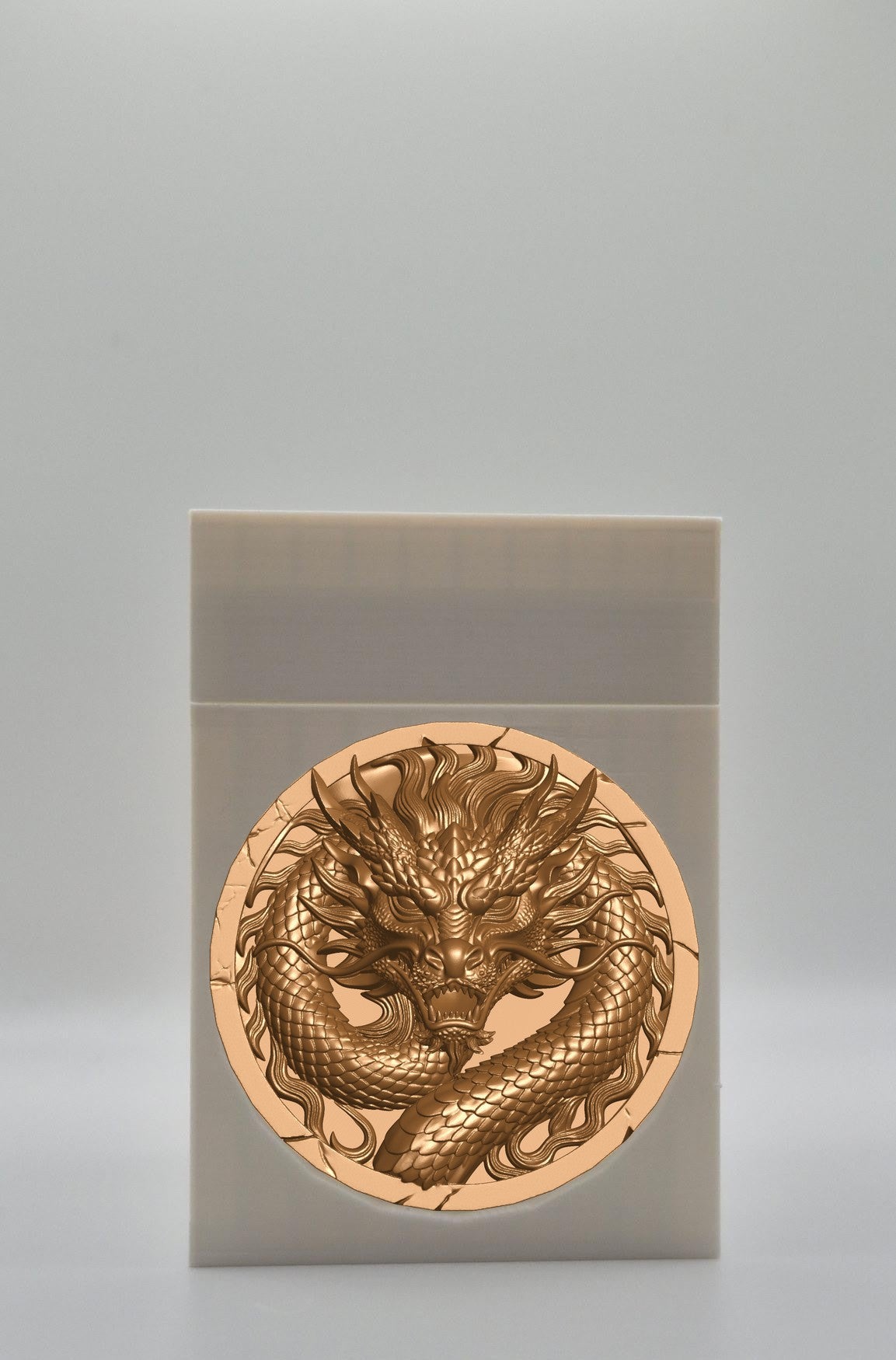 Dragon Card Box — White