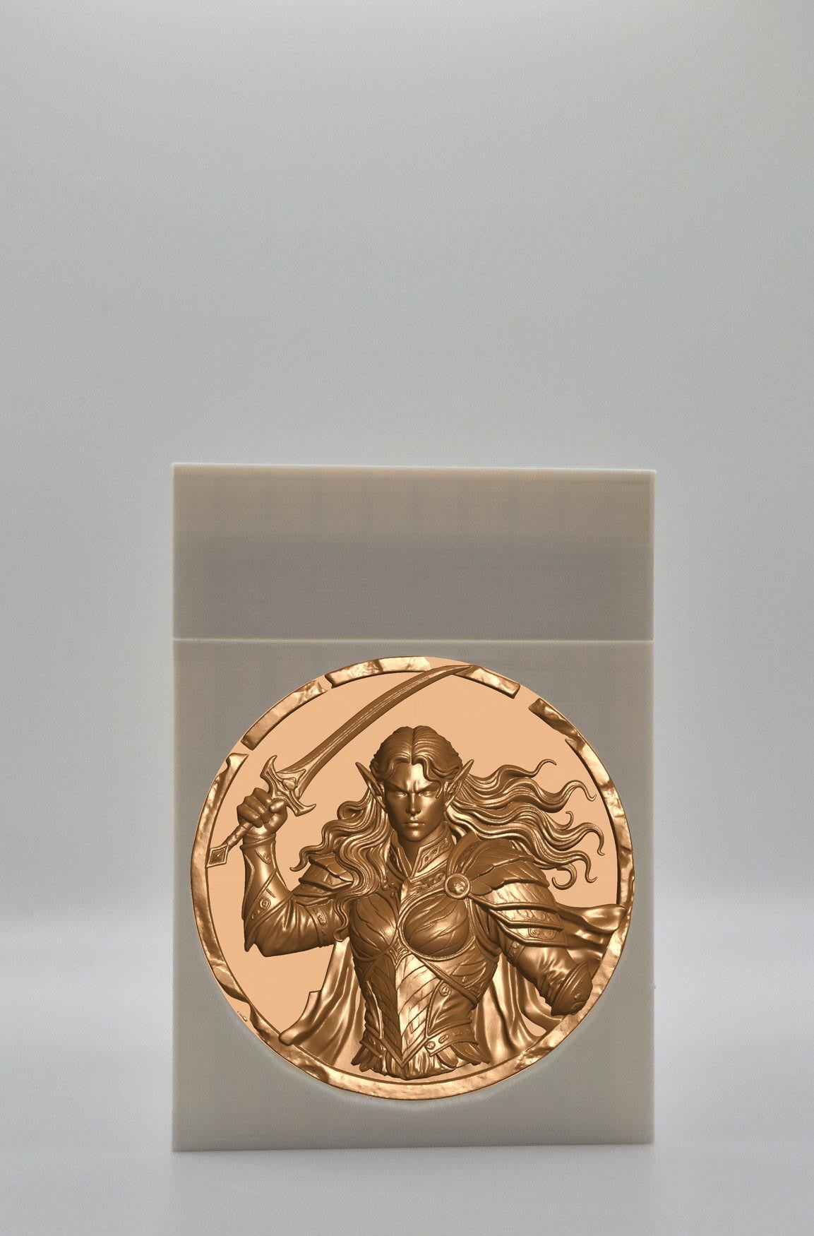 Elvish Warrior Card Box — White