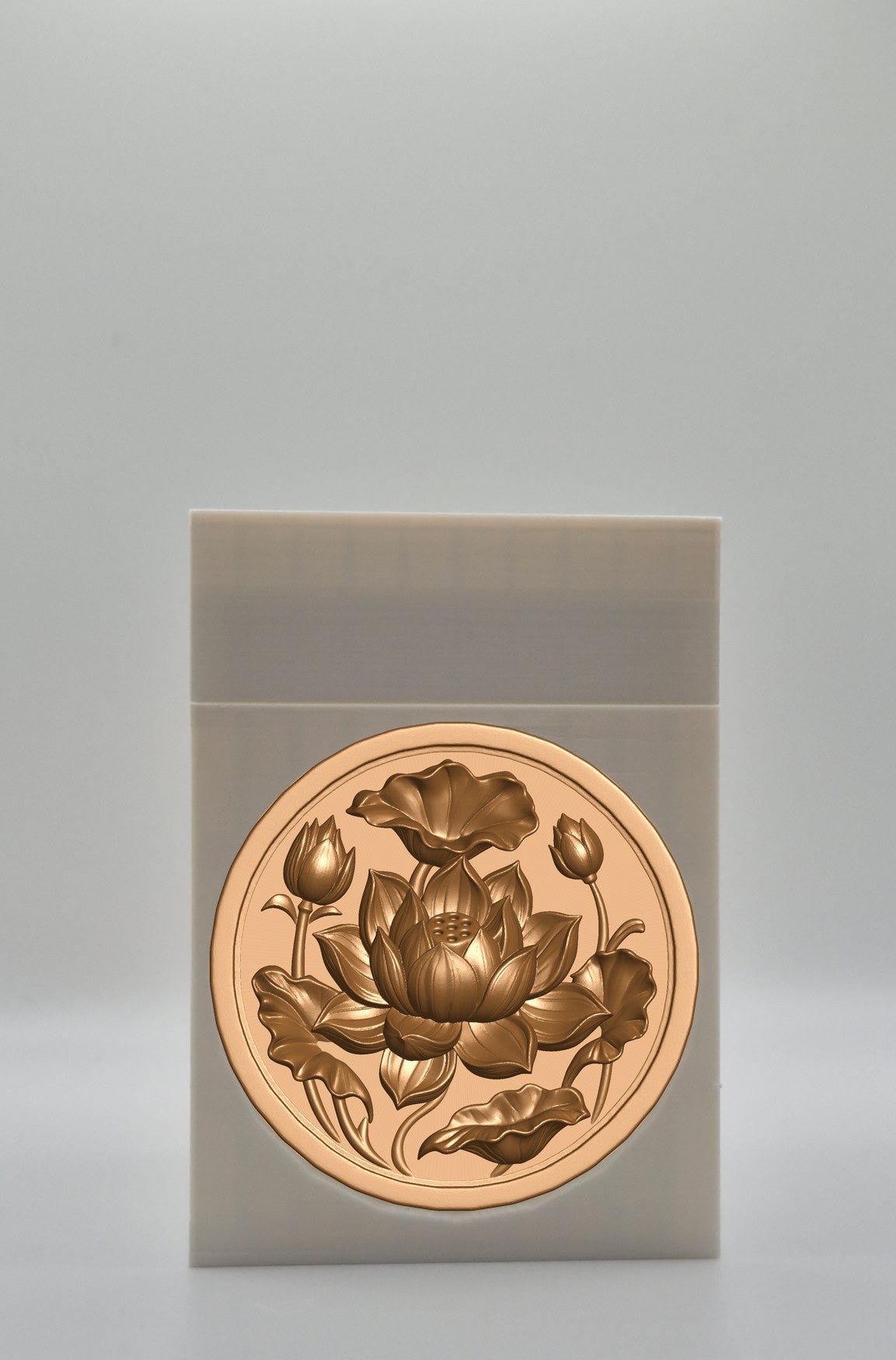 Lotus Card Box — White