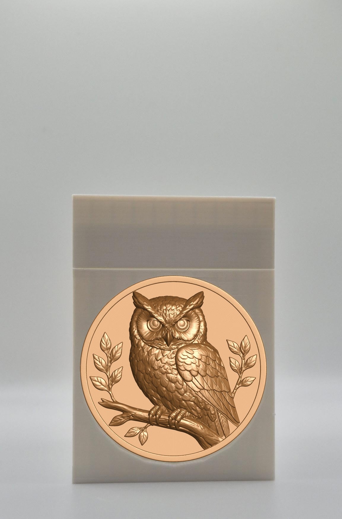 Owl Card Box — White