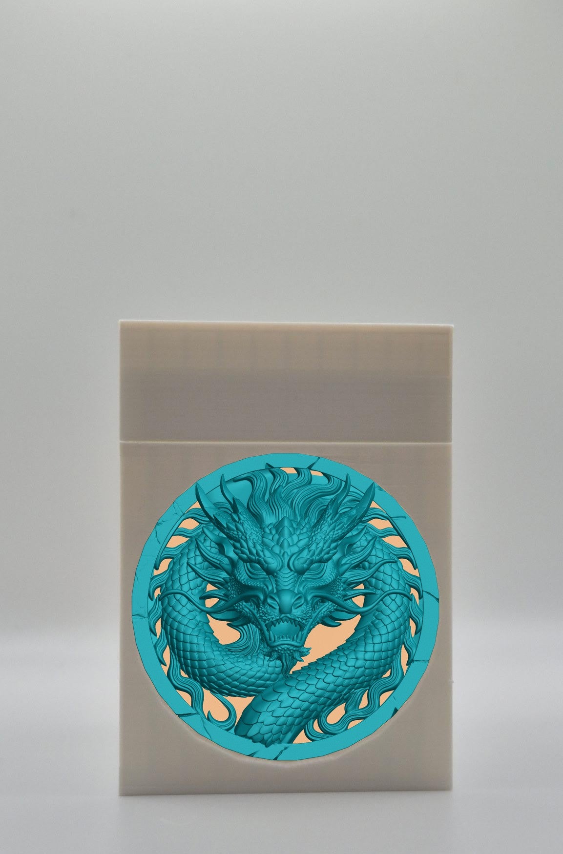 Dragon Card Box — White