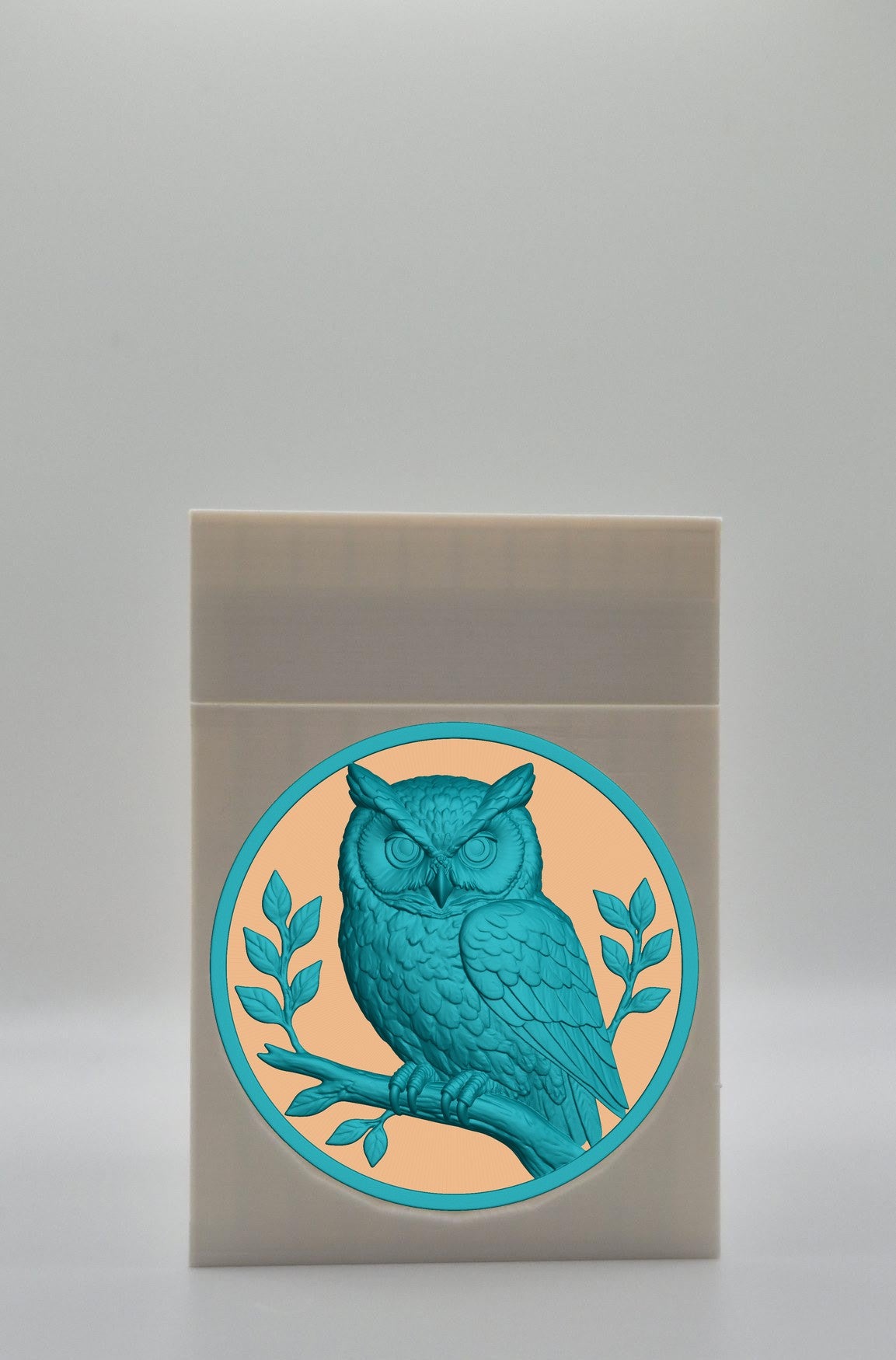 Owl Card Box — White