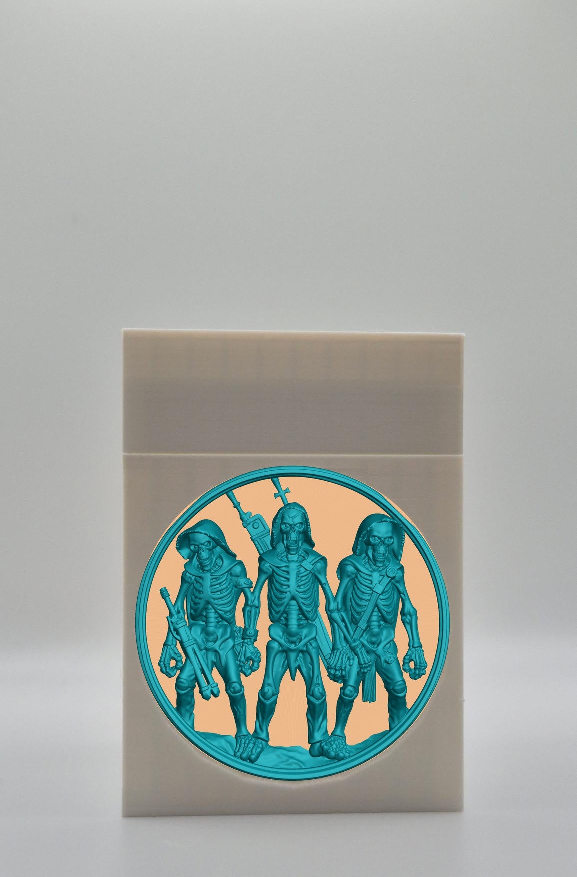 Skeleton Army Card Box — White