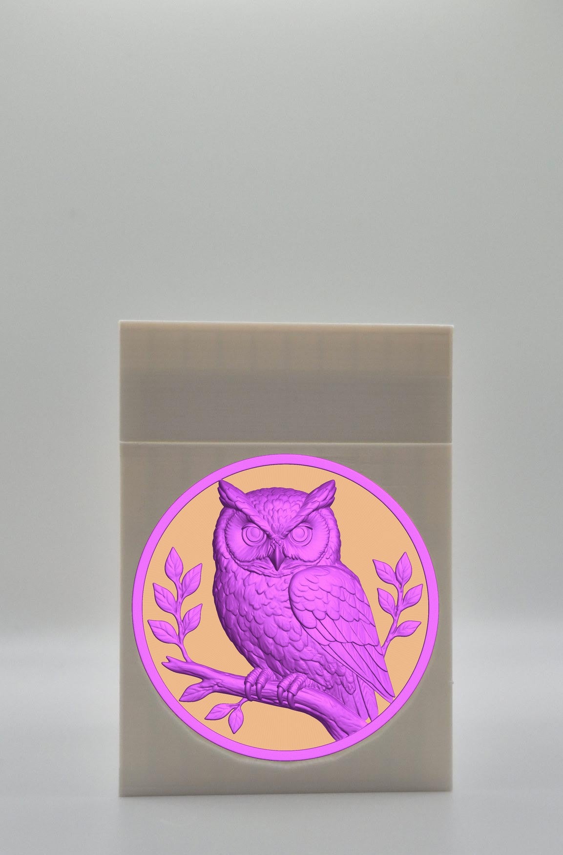 Owl Card Box — White