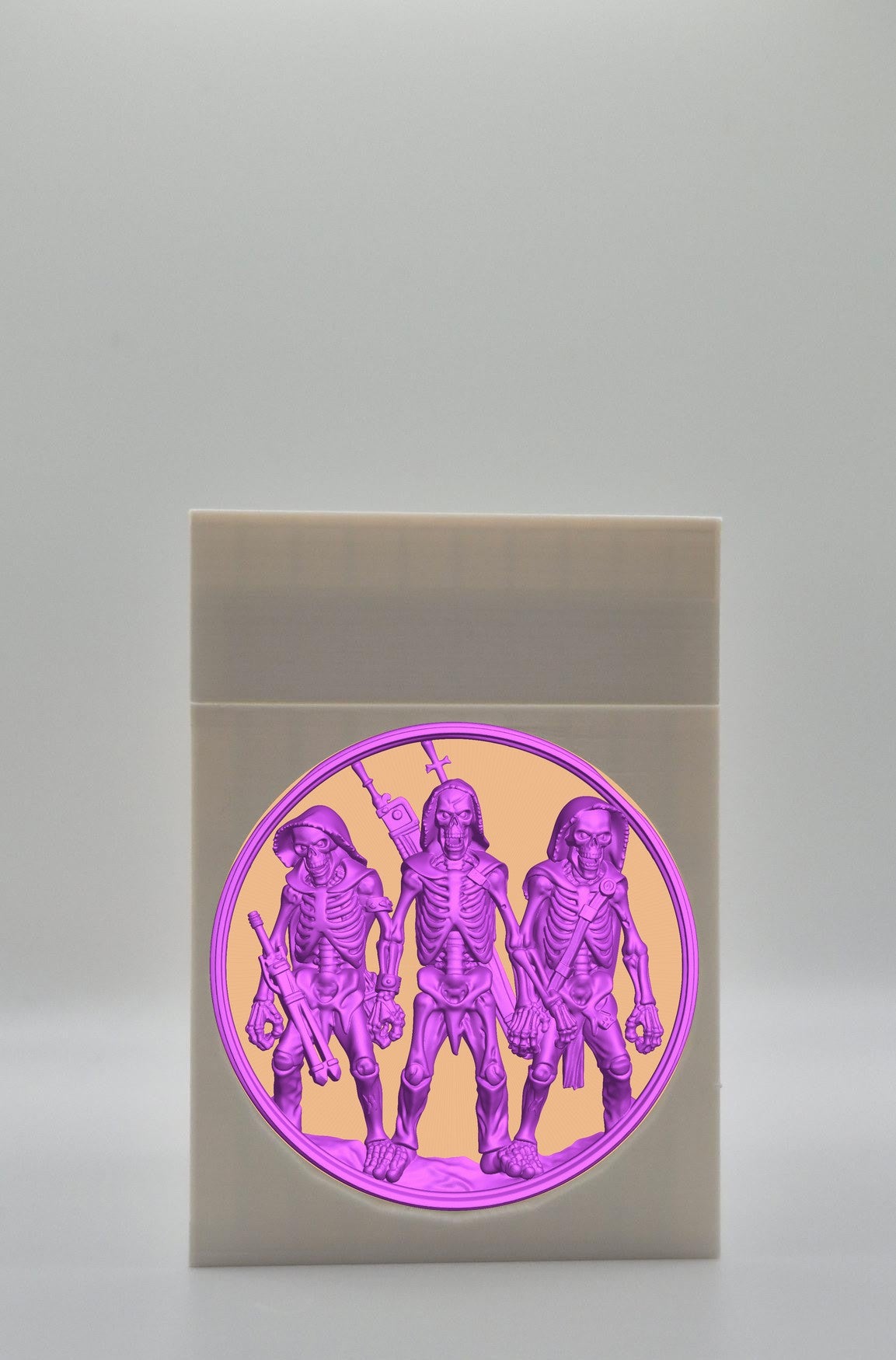Skeleton Army Card Box — White