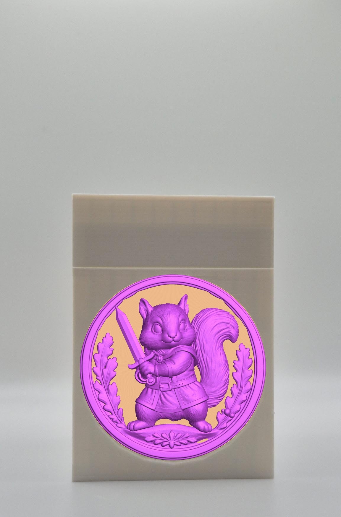 Squirrel Card Box — White
