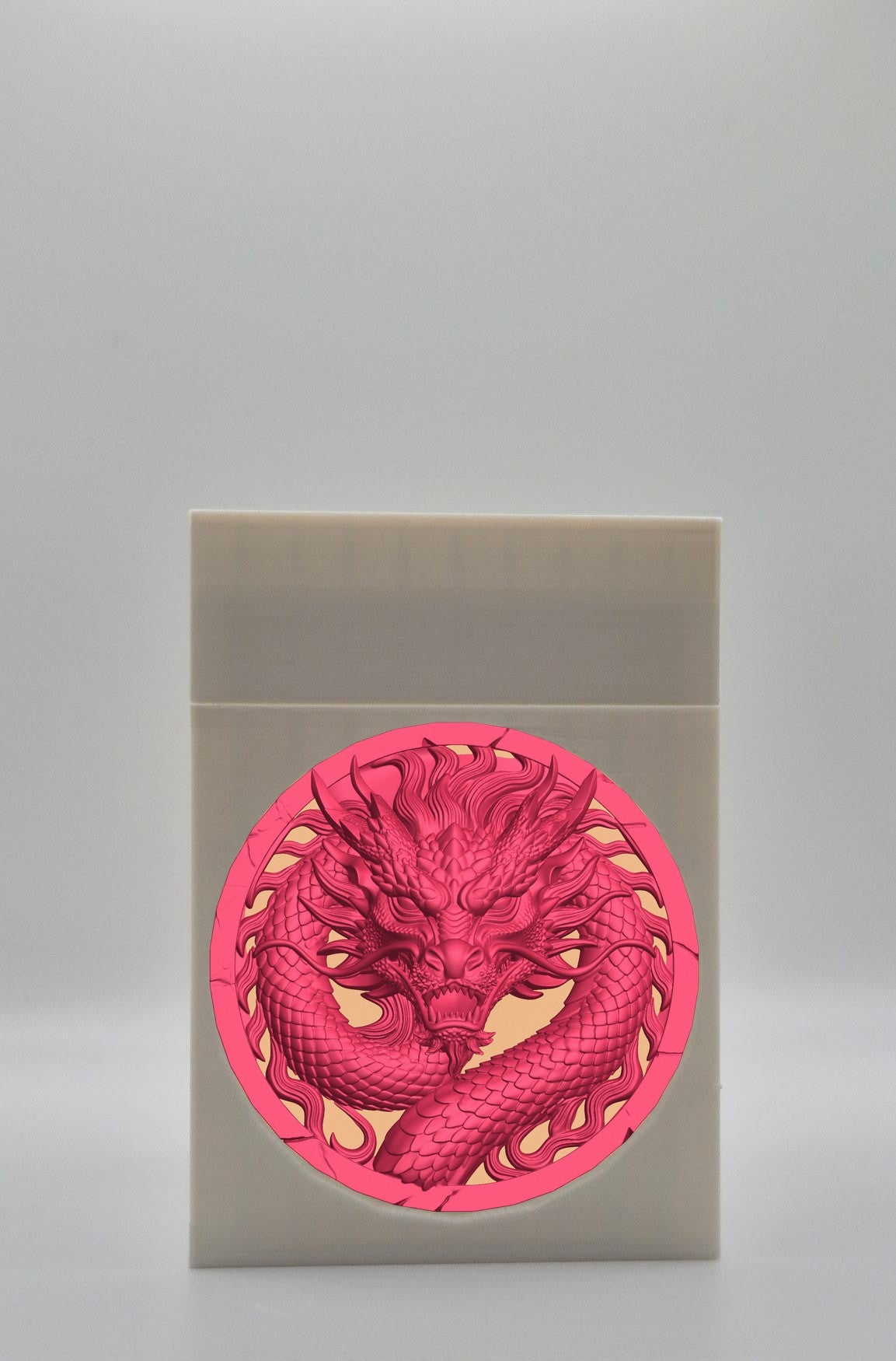 Dragon Card Box — White
