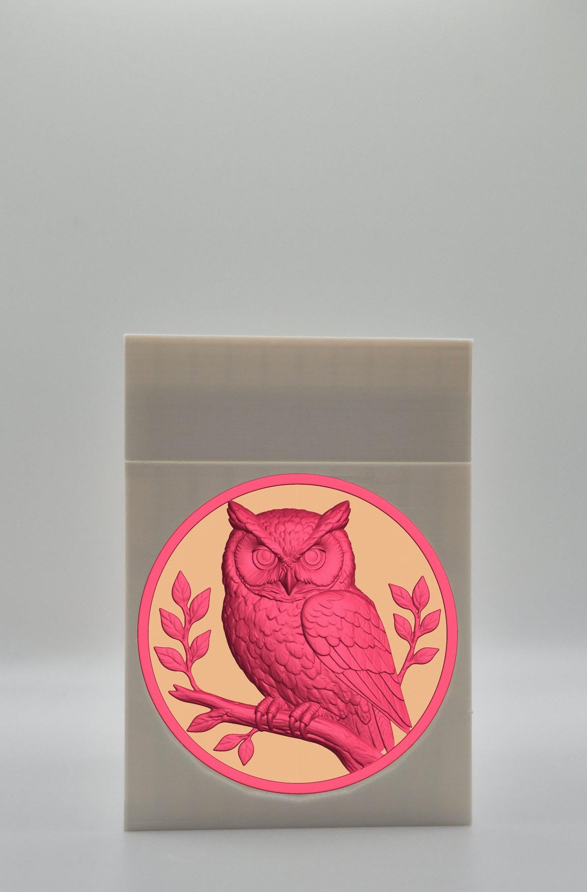 Owl Card Box — White