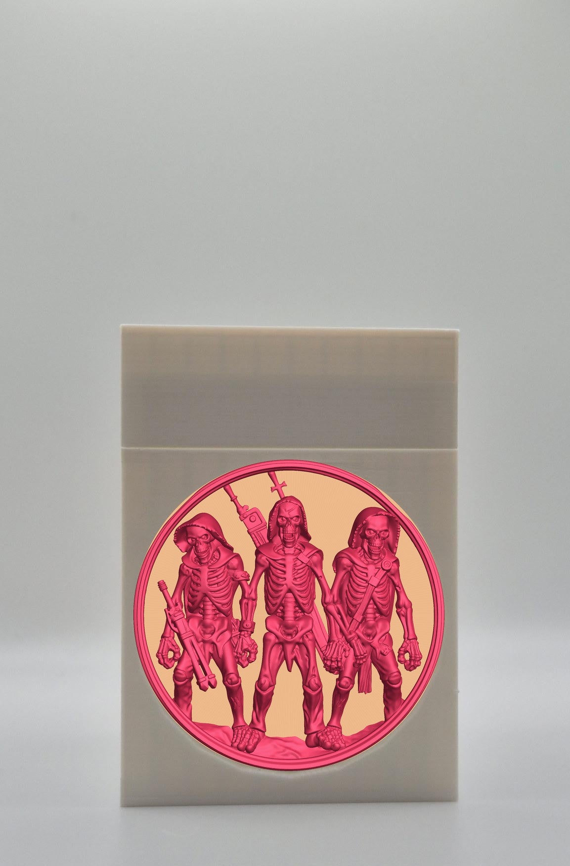 Skeleton Army Card Box — White