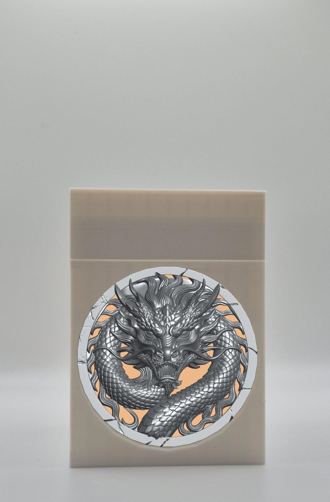 Dragon Card Box — White
