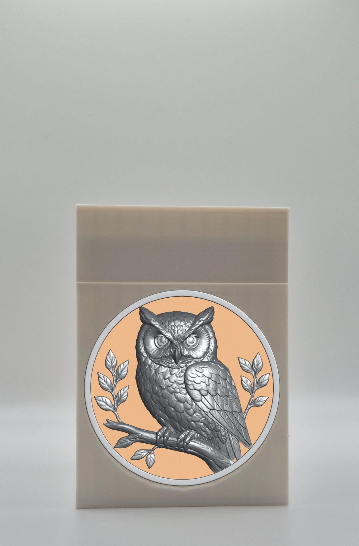 Owl Card Box — White