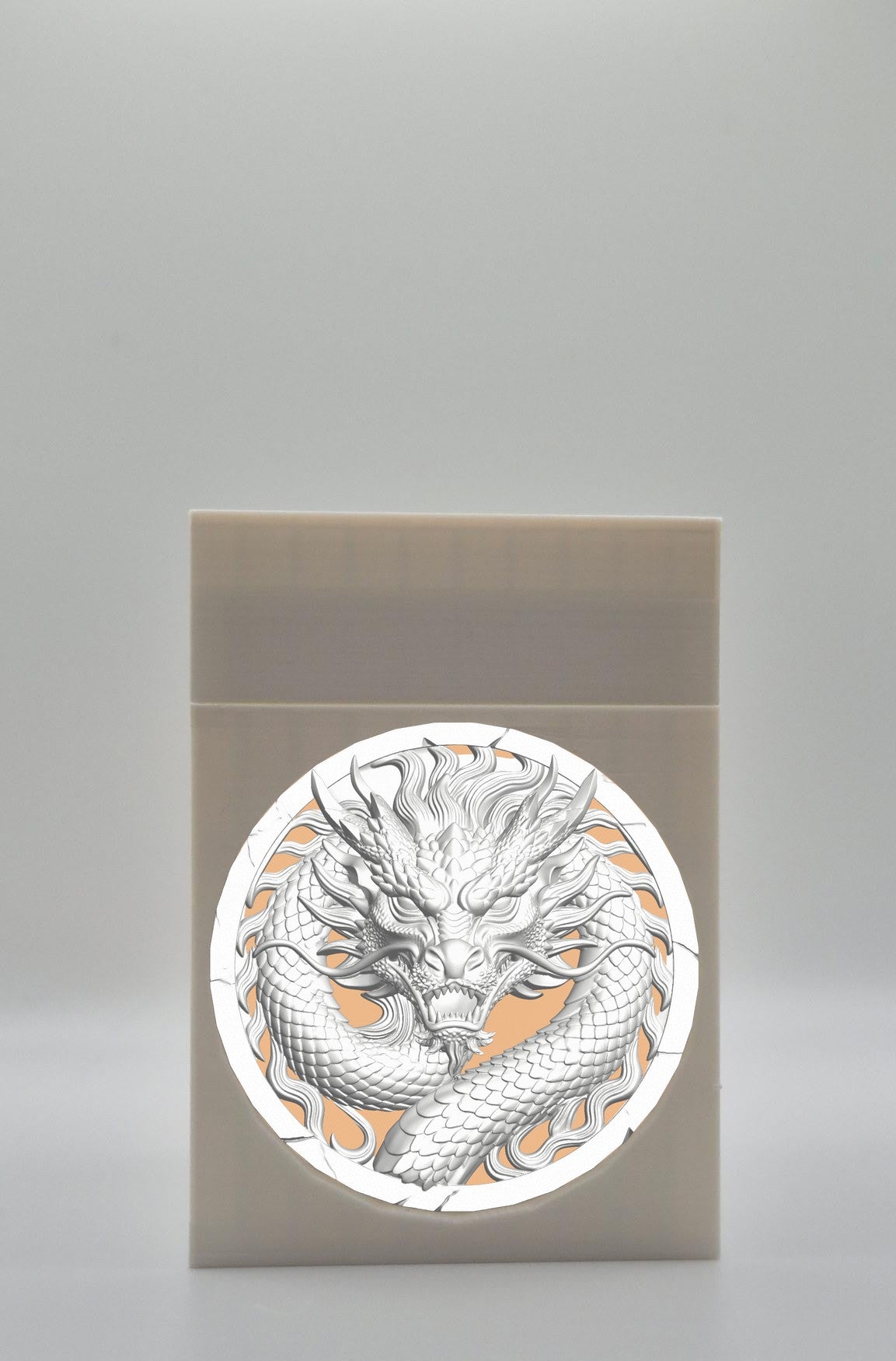 Dragon Card Box — White