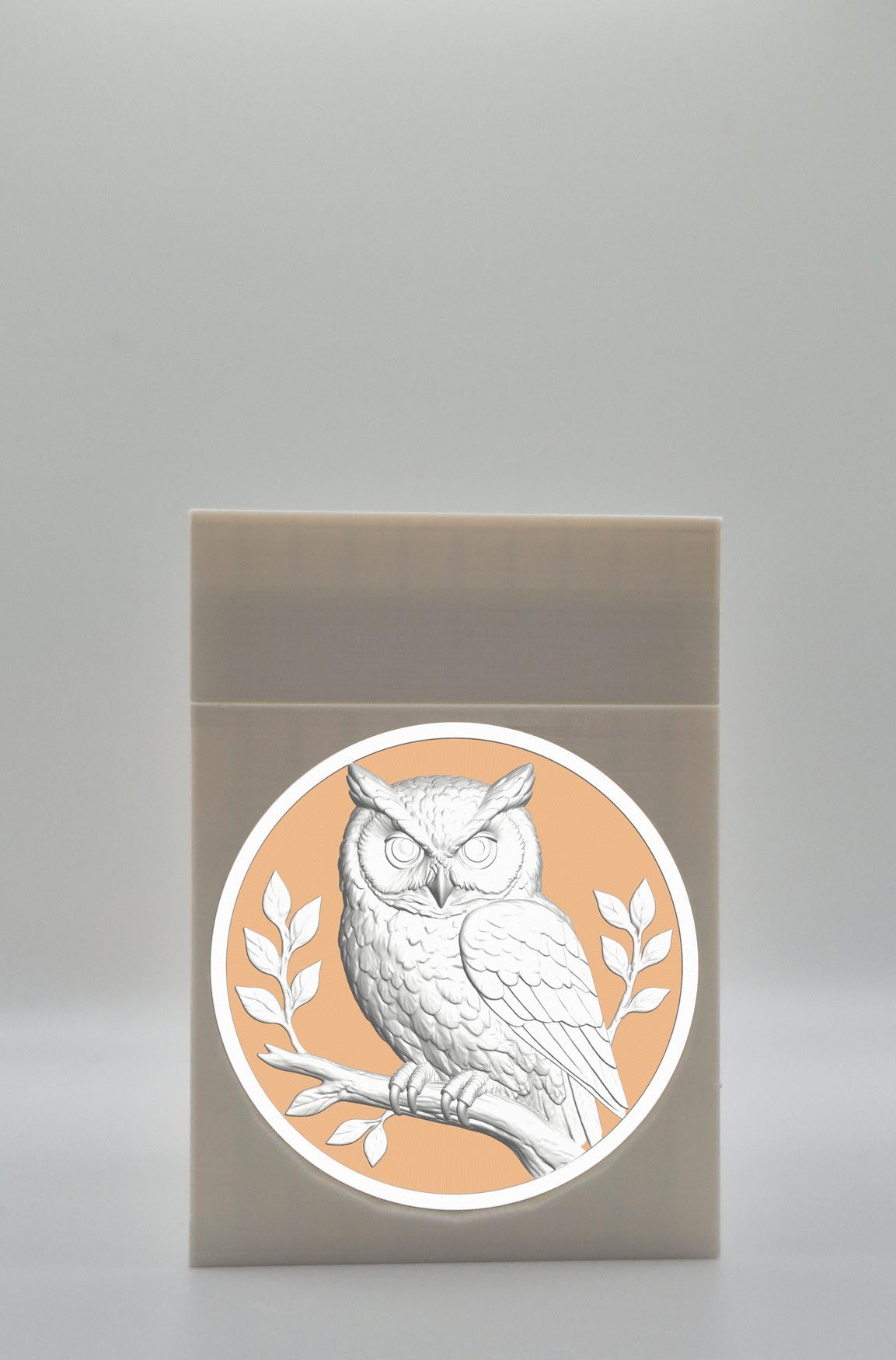 Owl Card Box — White