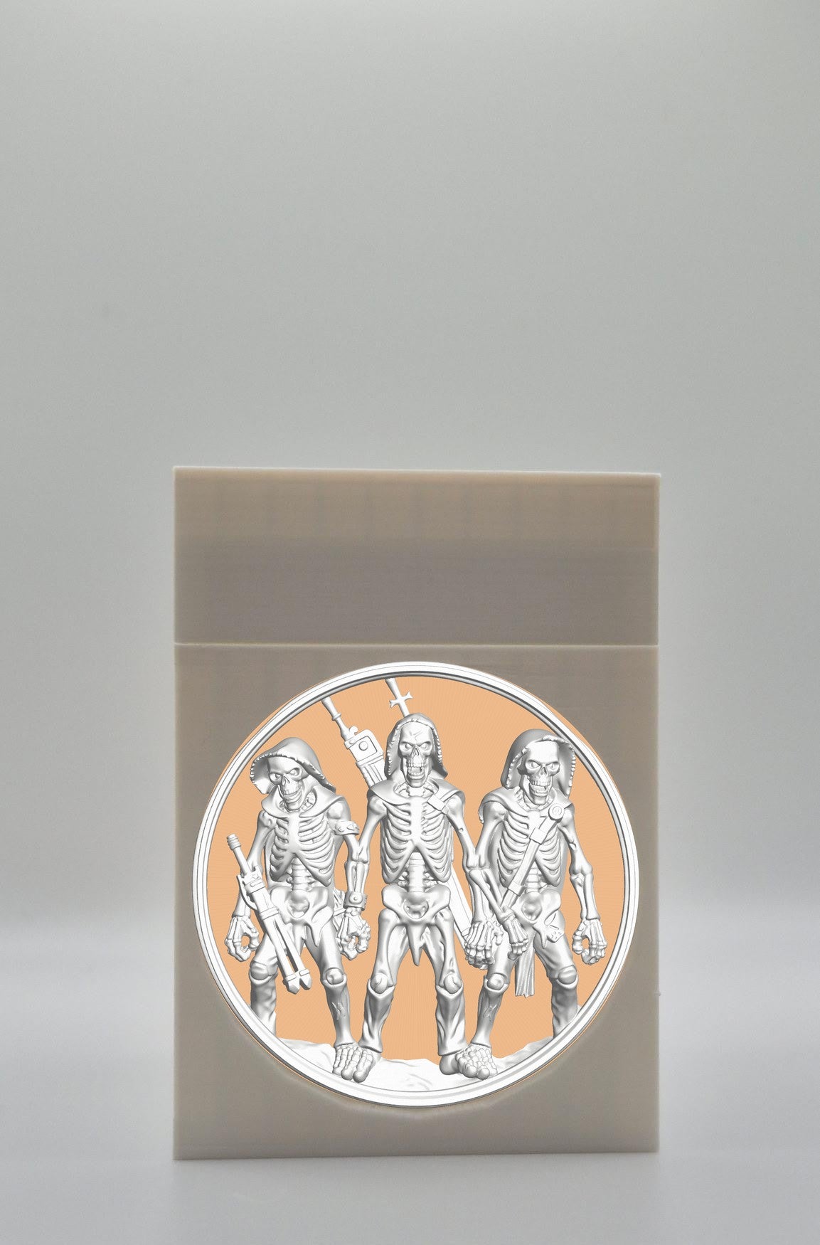 Skeleton Army Card Box — White