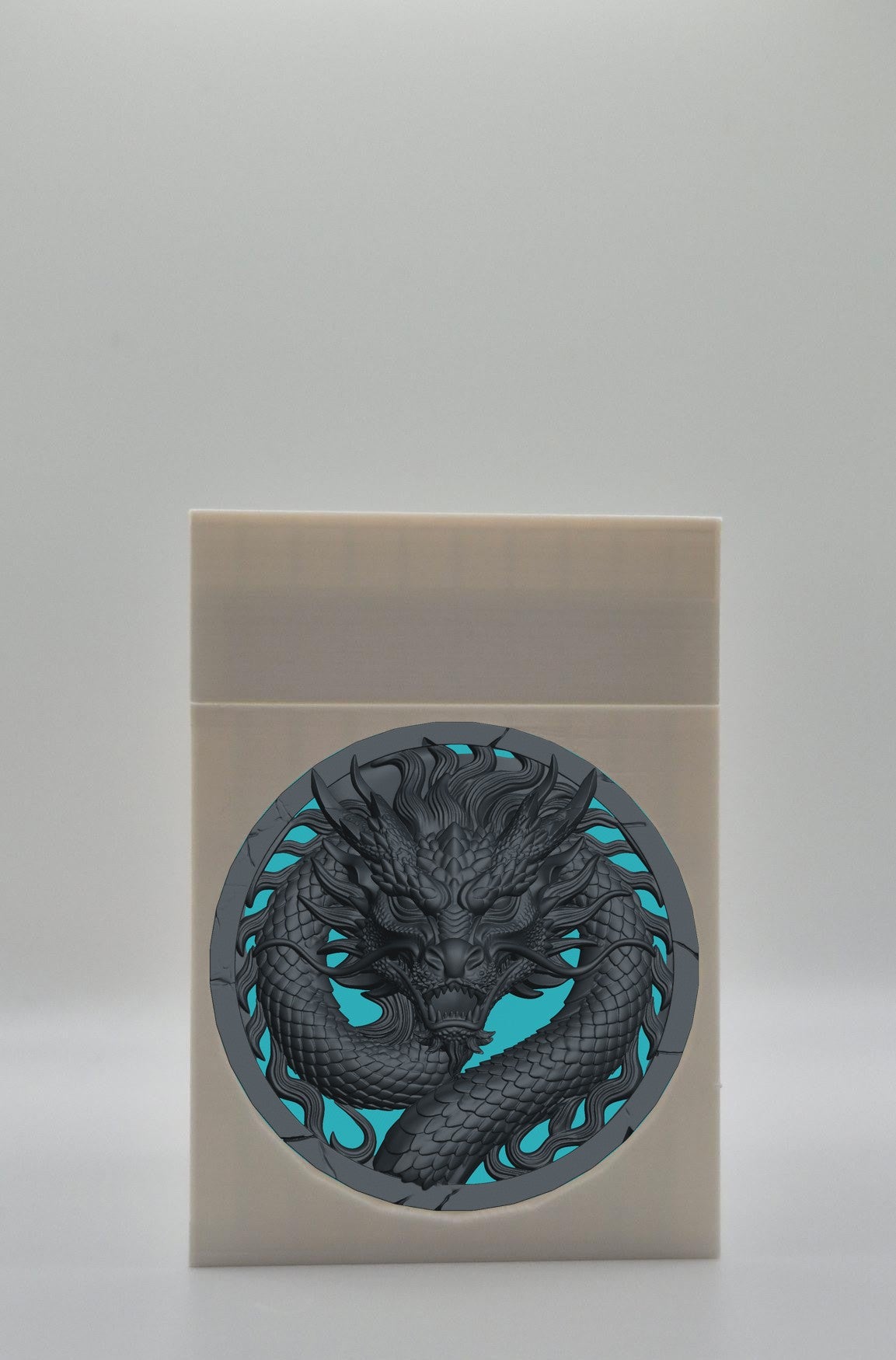 Dragon Card Box — White