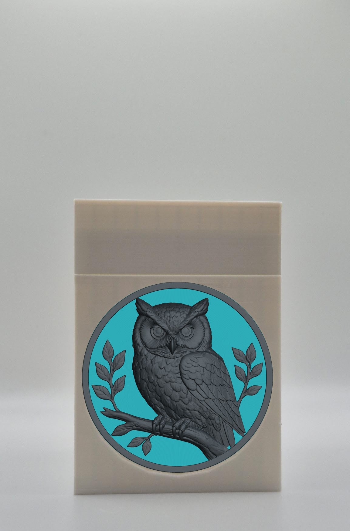 Owl Card Box — White