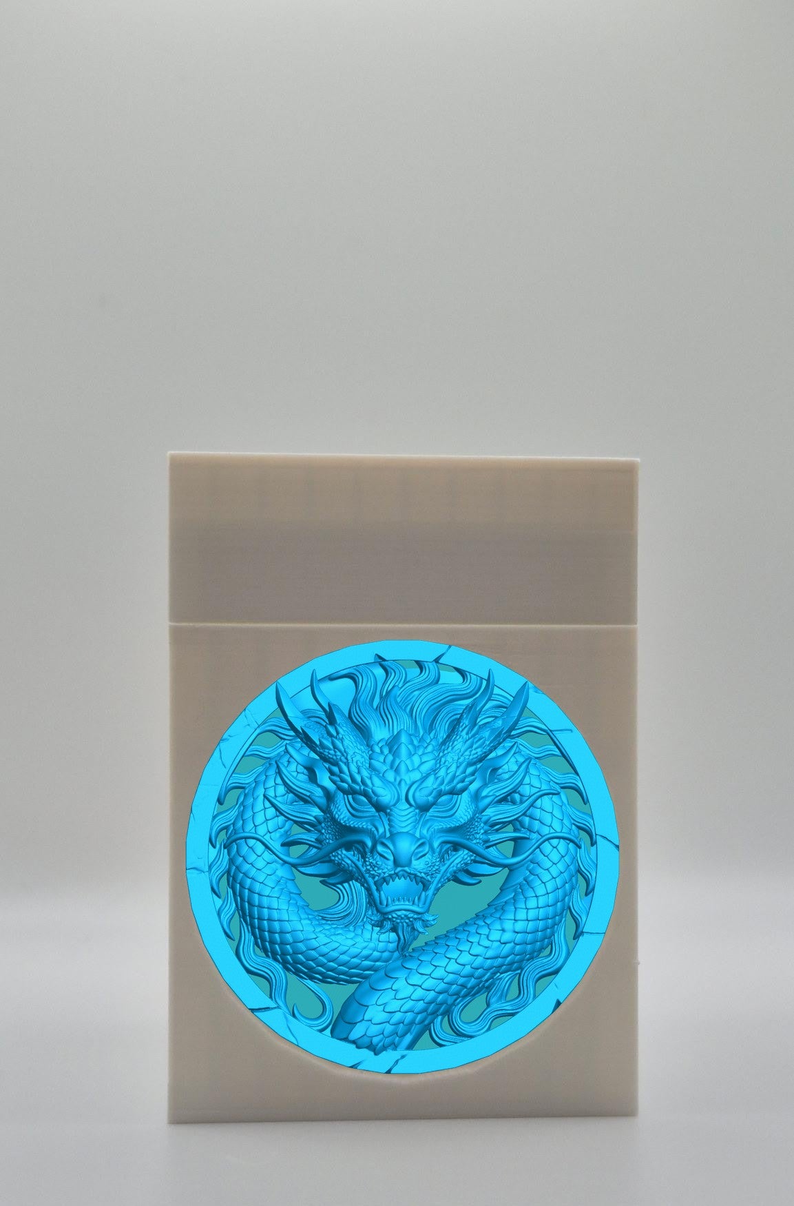 Dragon Card Box — White