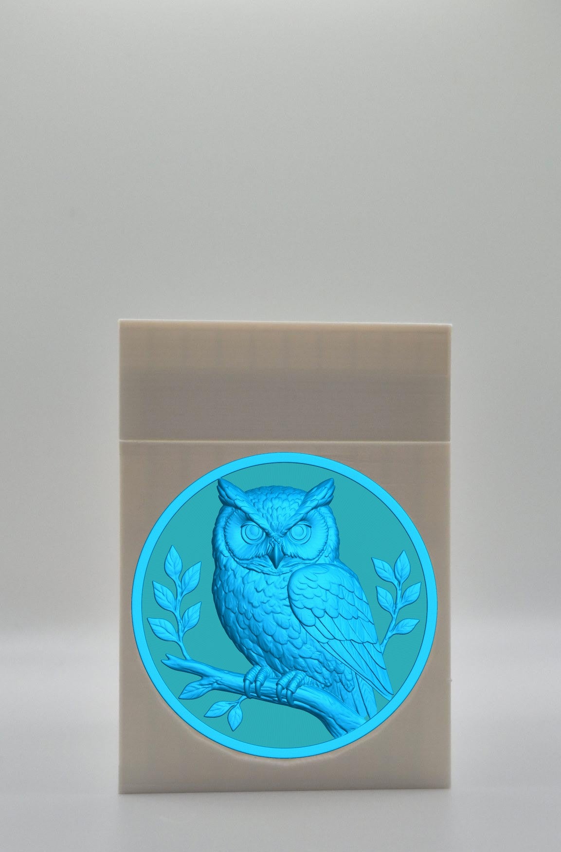 Owl Card Box — White