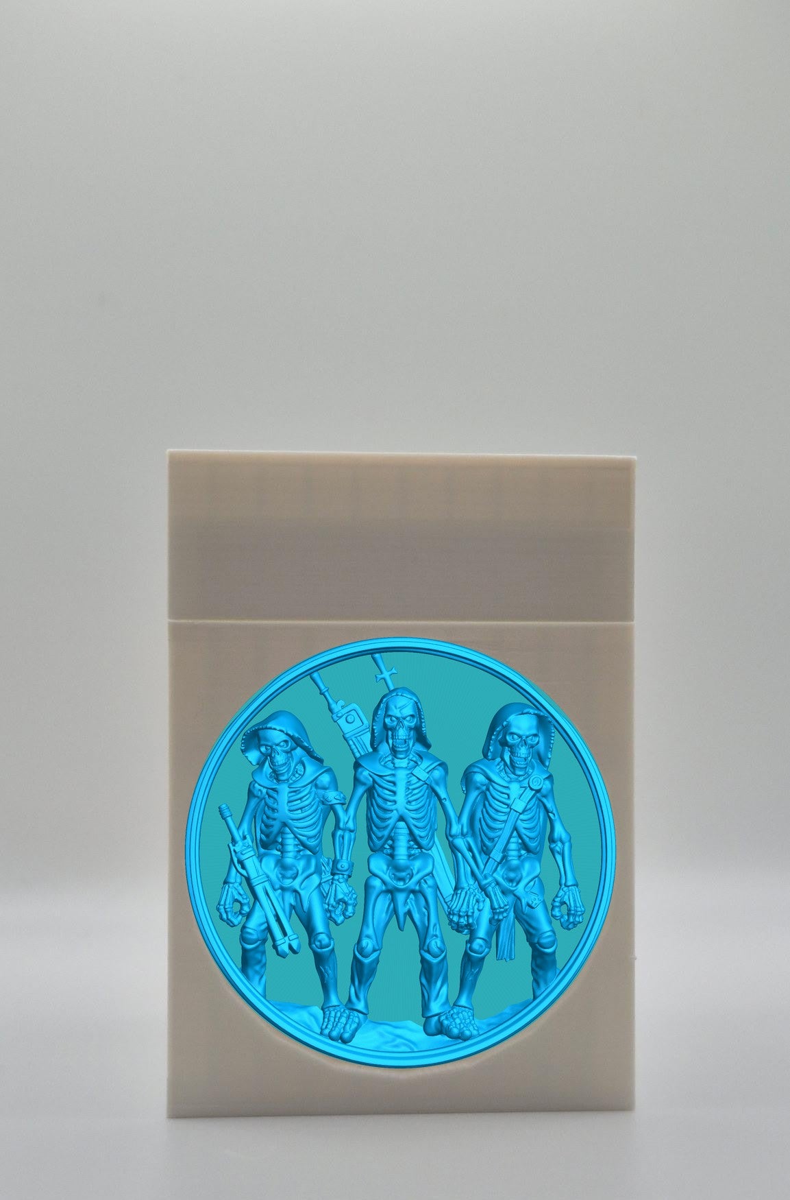 Skeleton Army Card Box — White