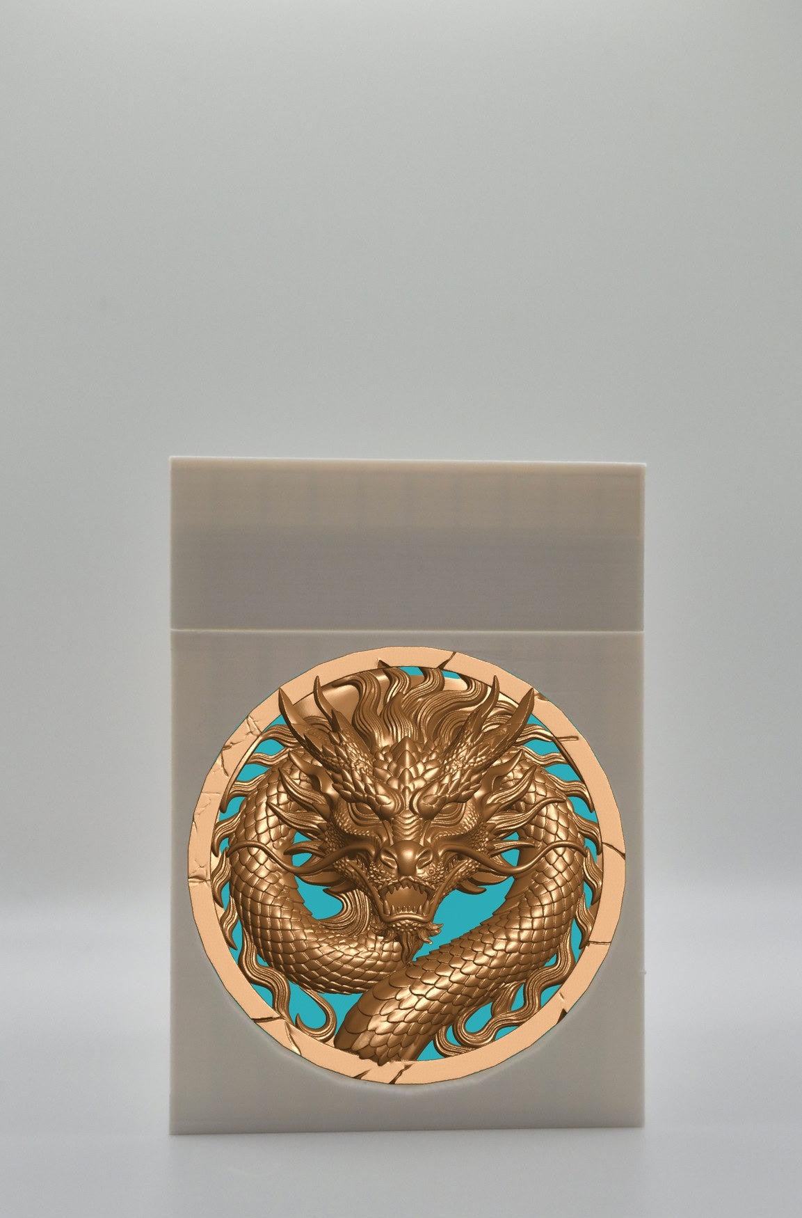 Dragon Card Box — White