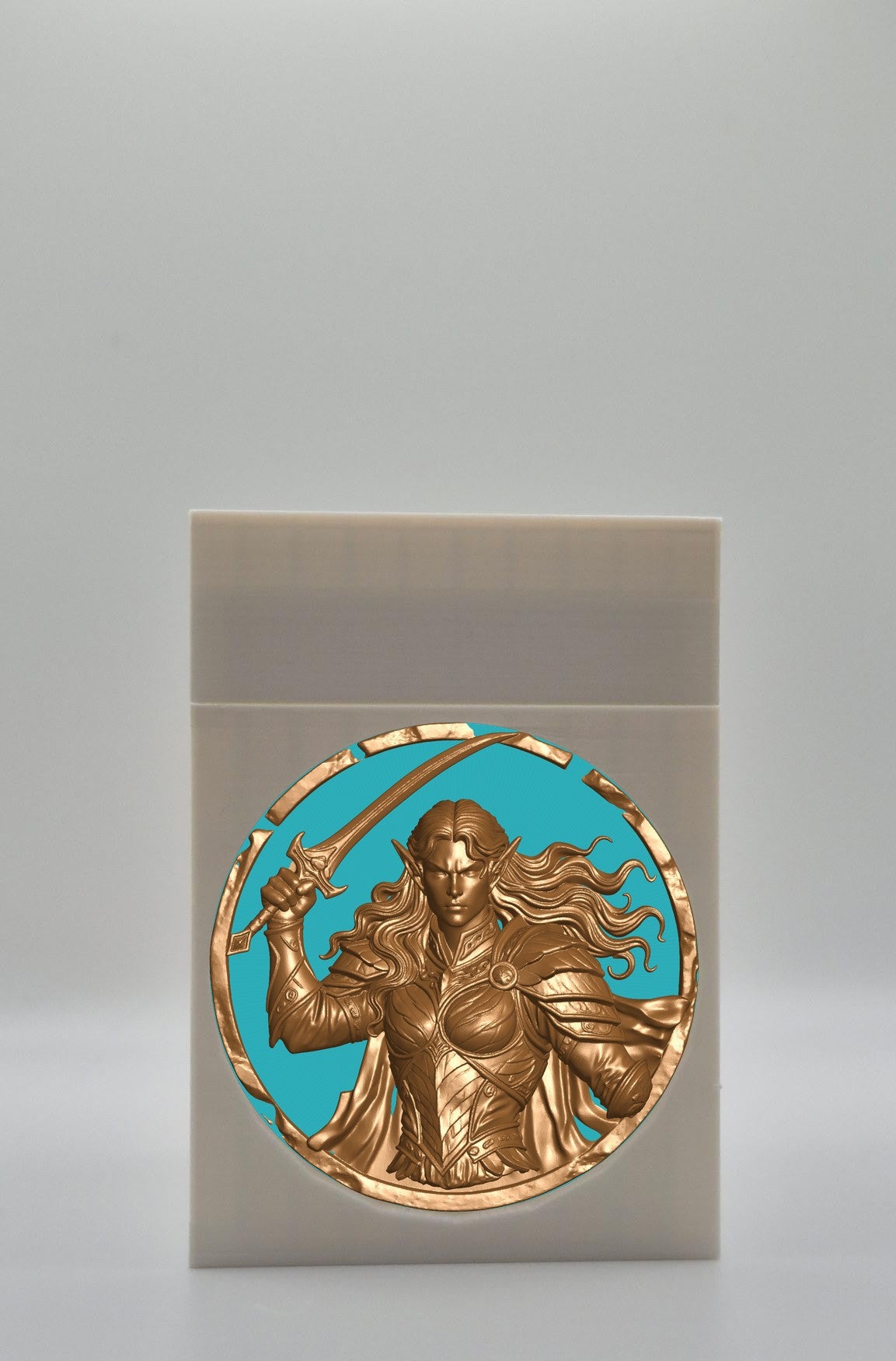 Elvish Warrior Card Box — White