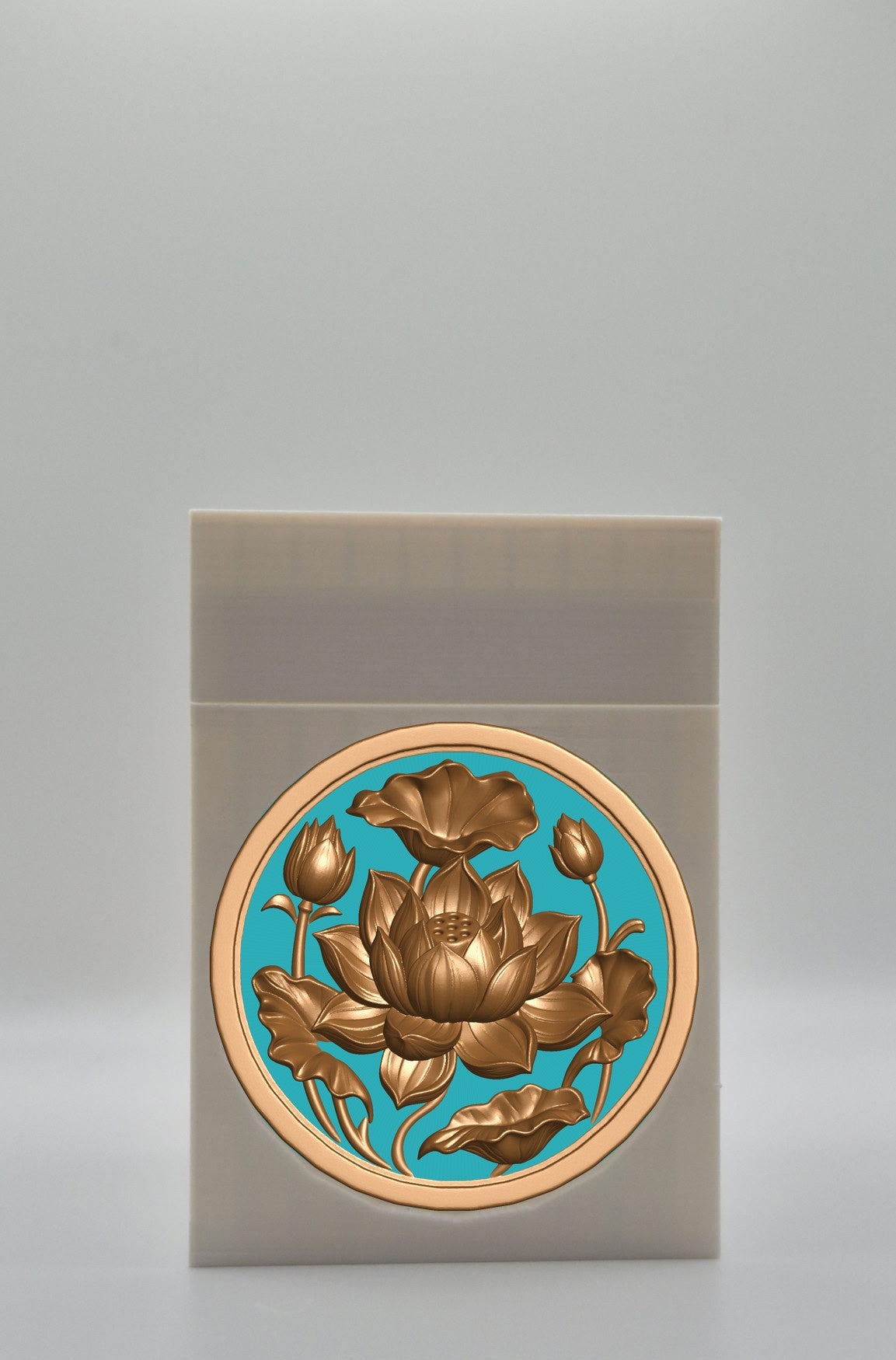 Lotus Card Box — White