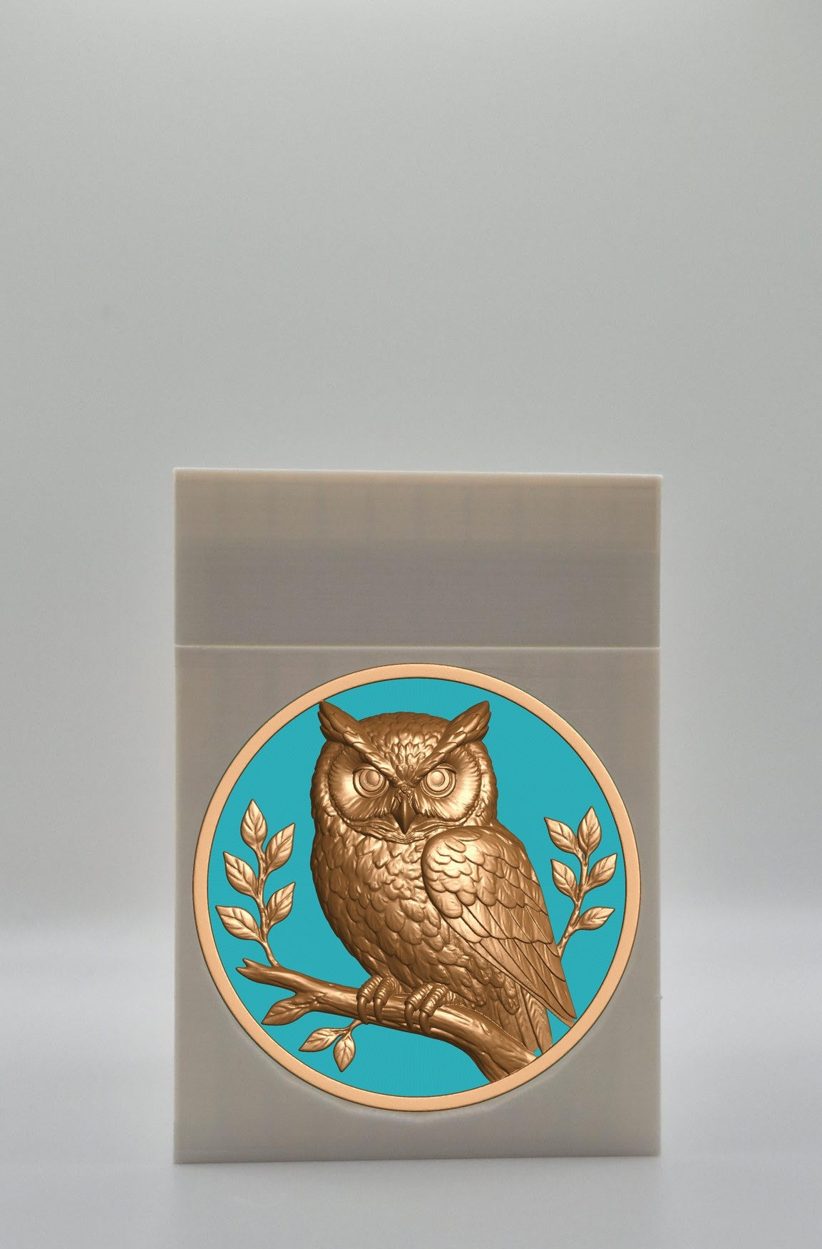 Owl Card Box — White