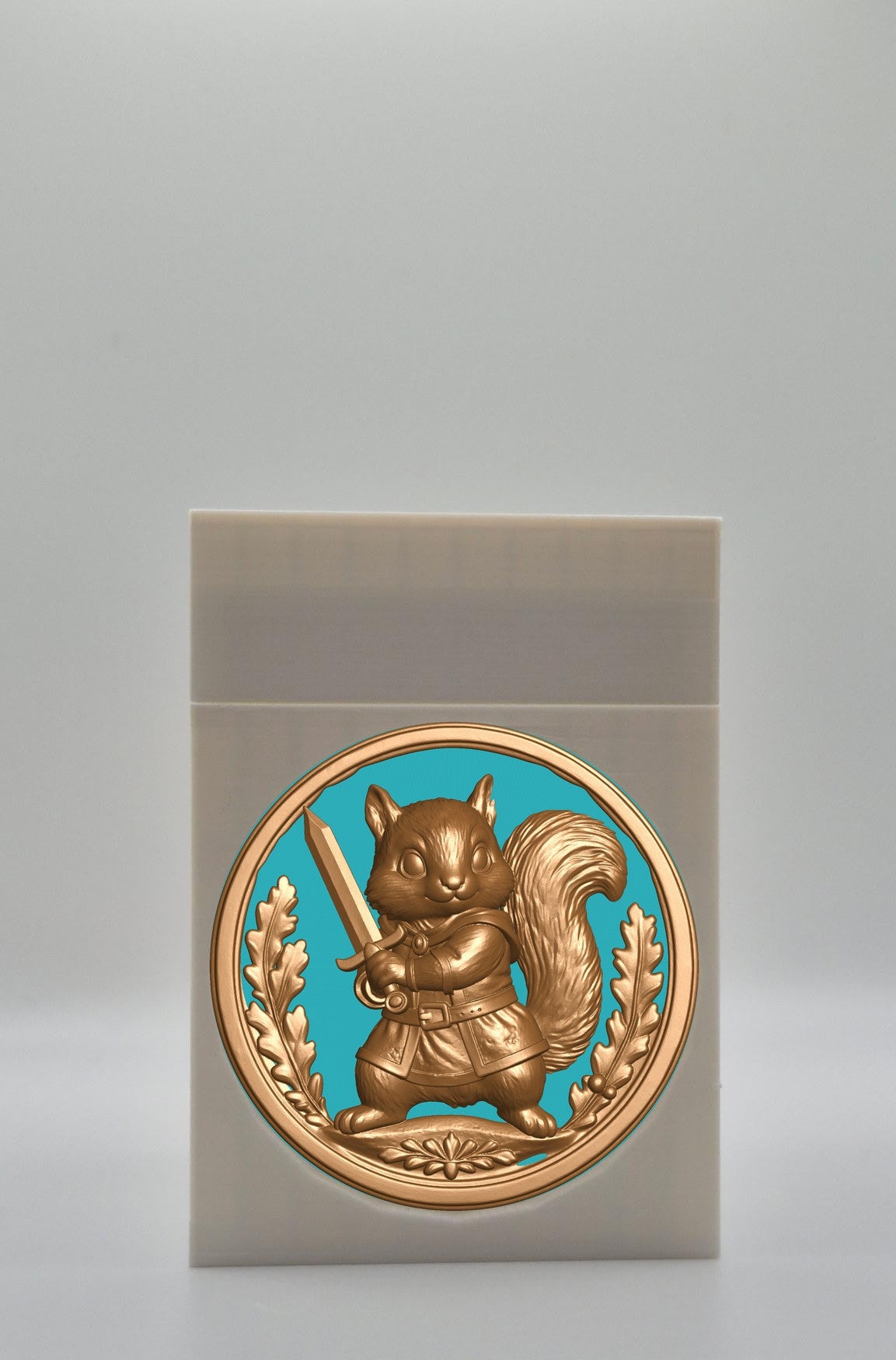 Squirrel Card Box — White