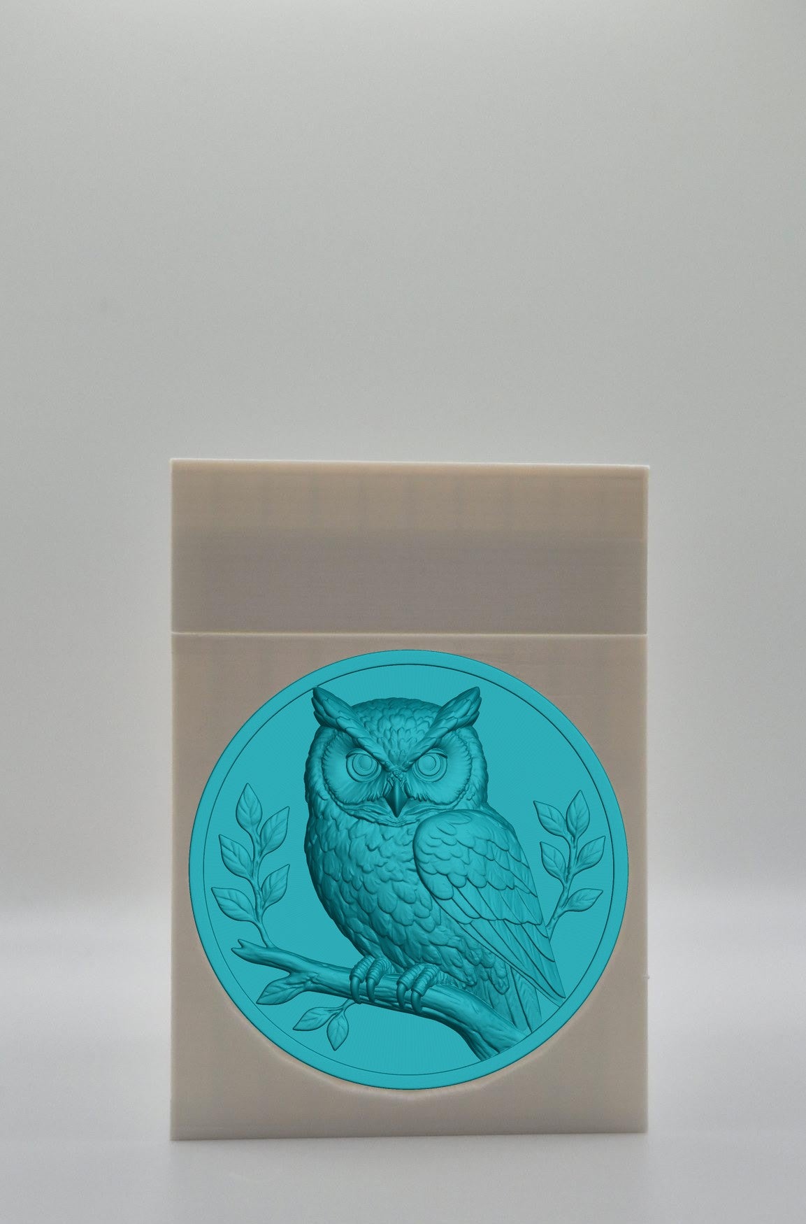 Owl Card Box — White