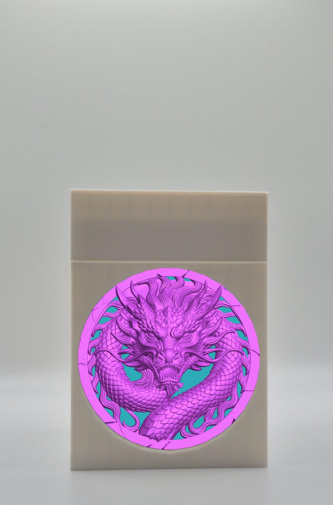 Dragon Card Box — White