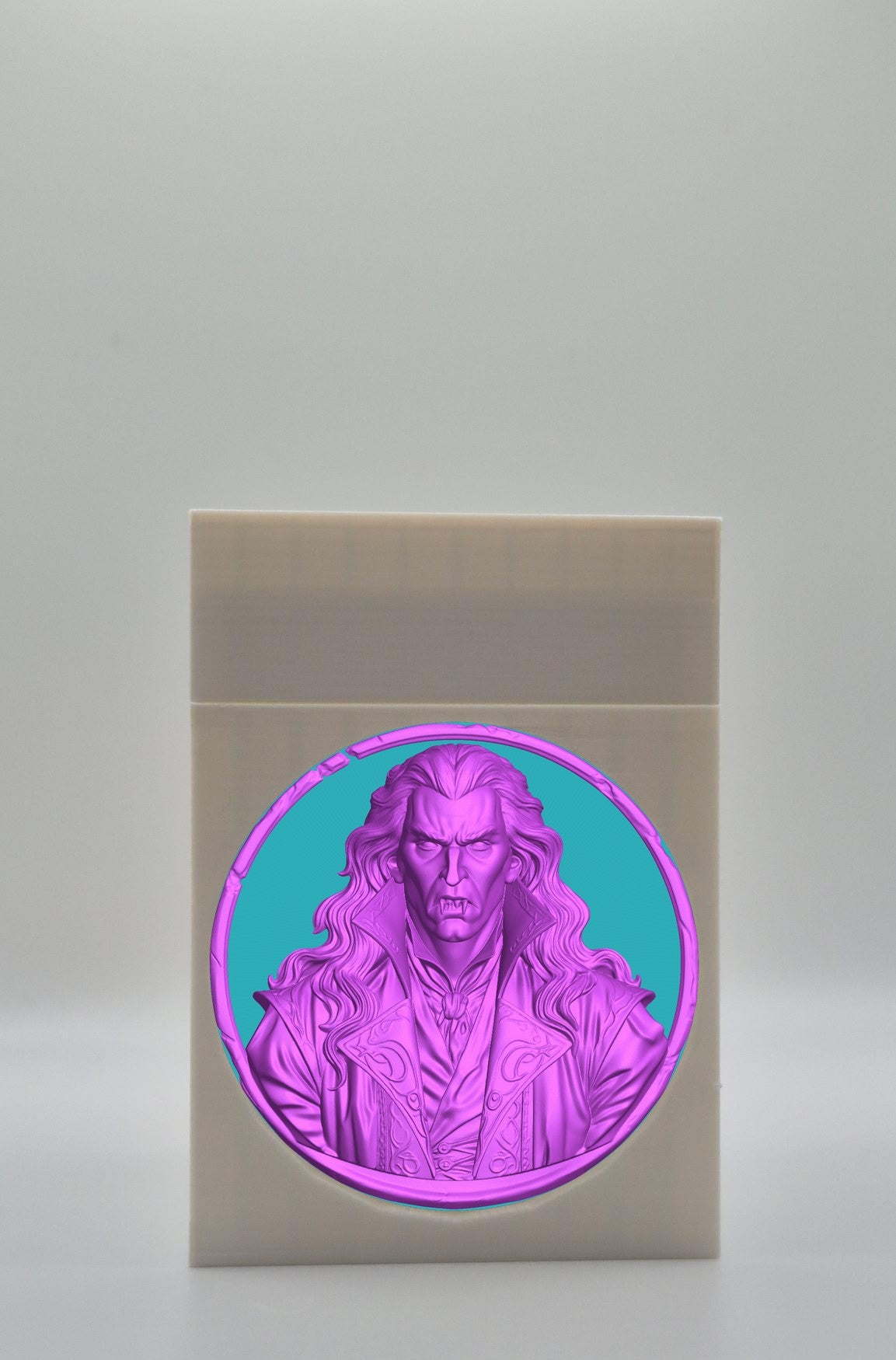 Gothic Vampire Card Box — White