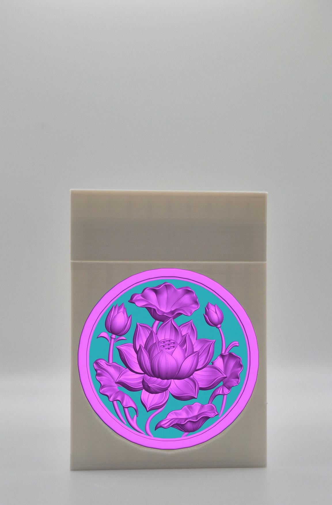 Lotus Card Box — White