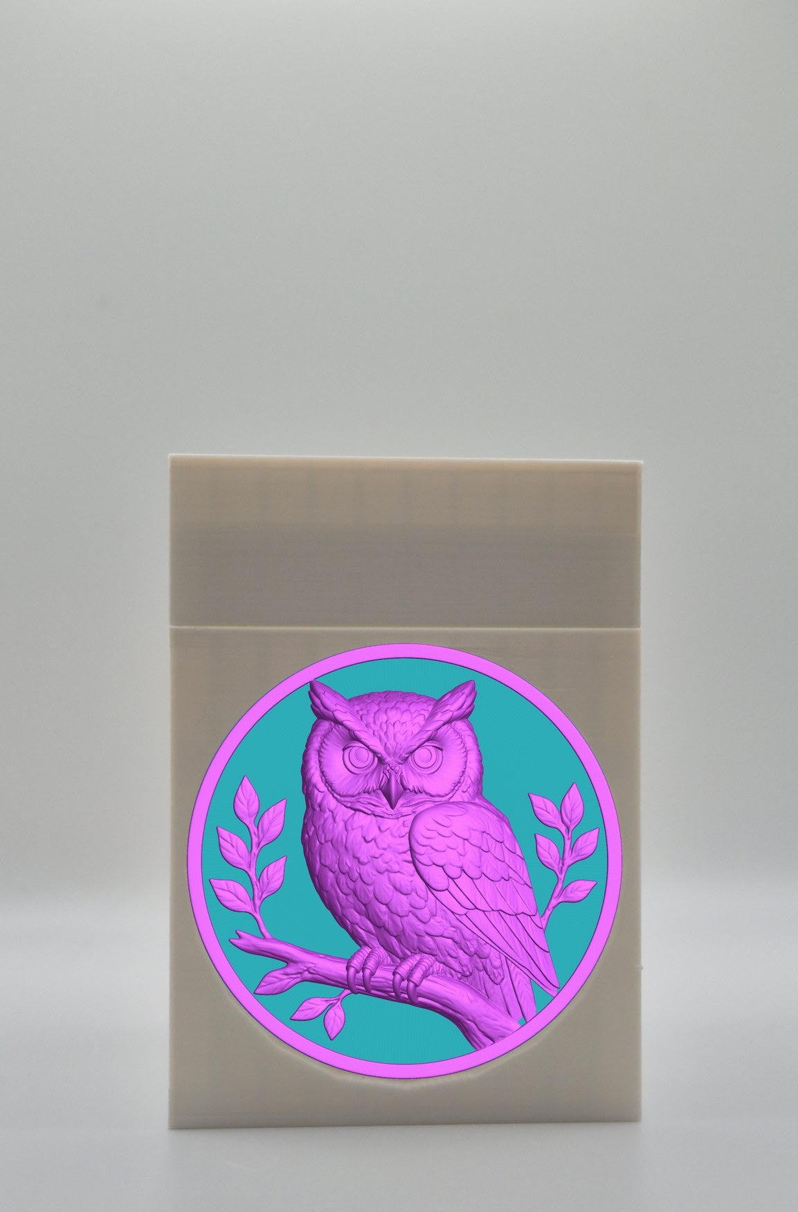 Owl Card Box — White