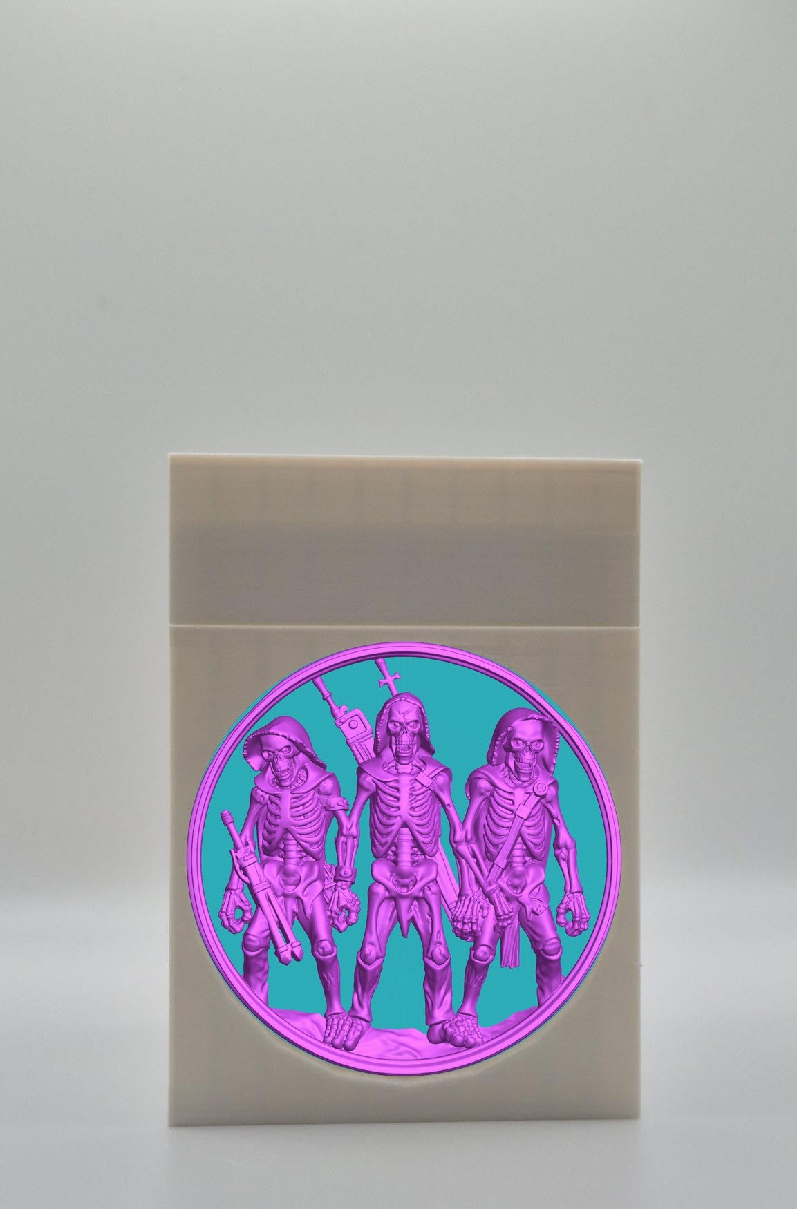 Skeleton Army Card Box — White